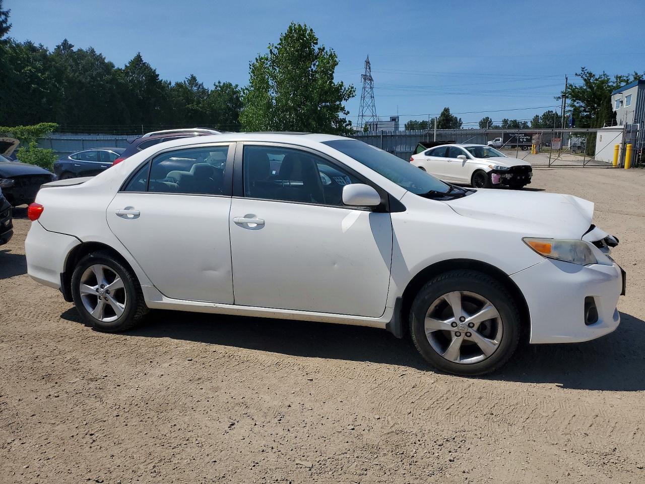 2012 Toyota Corolla L White vin: 2T1BU4EE5CC842951