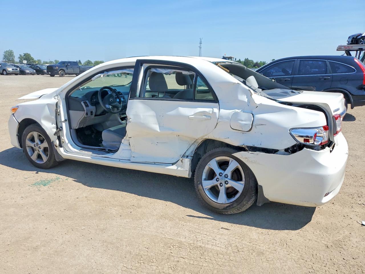 2012 Toyota Corolla L White vin: 2T1BU4EE5CC842951