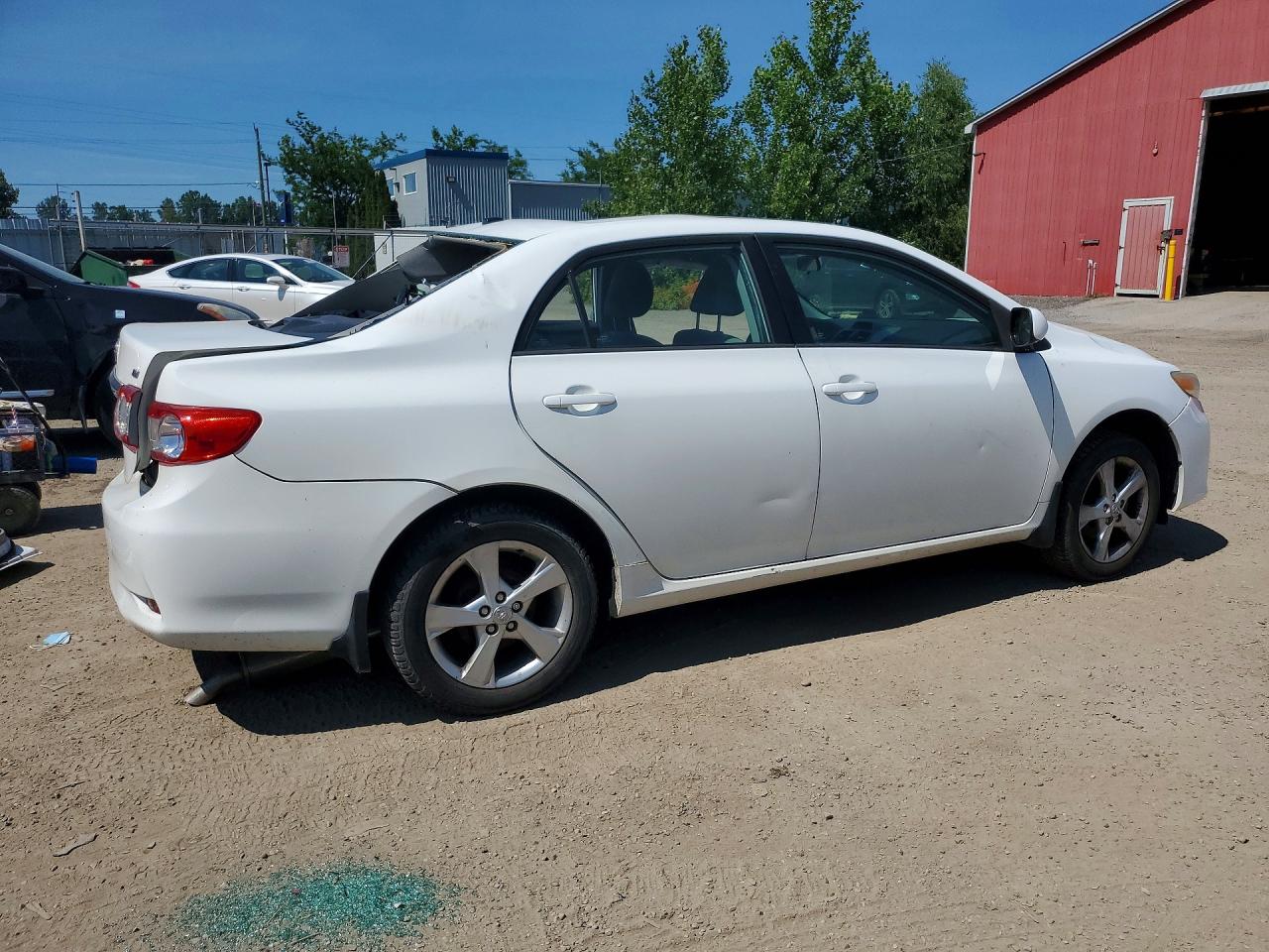 2012 Toyota Corolla L White vin: 2T1BU4EE5CC842951