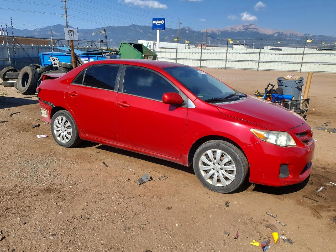 2012 Toyota Corolla Le Red vin: 2T1BU4EE5CC843338
