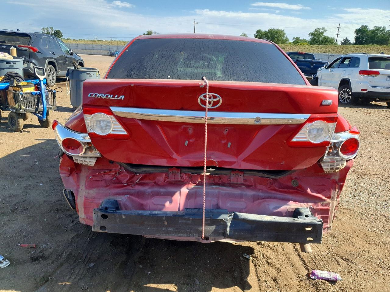 2012 Toyota Corolla Le Red vin: 2T1BU4EE5CC843338