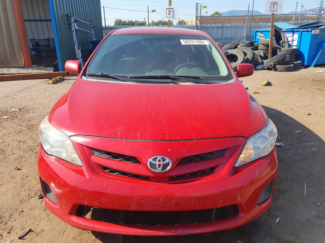 2012 Toyota Corolla Le Red vin: 2T1BU4EE5CC843338