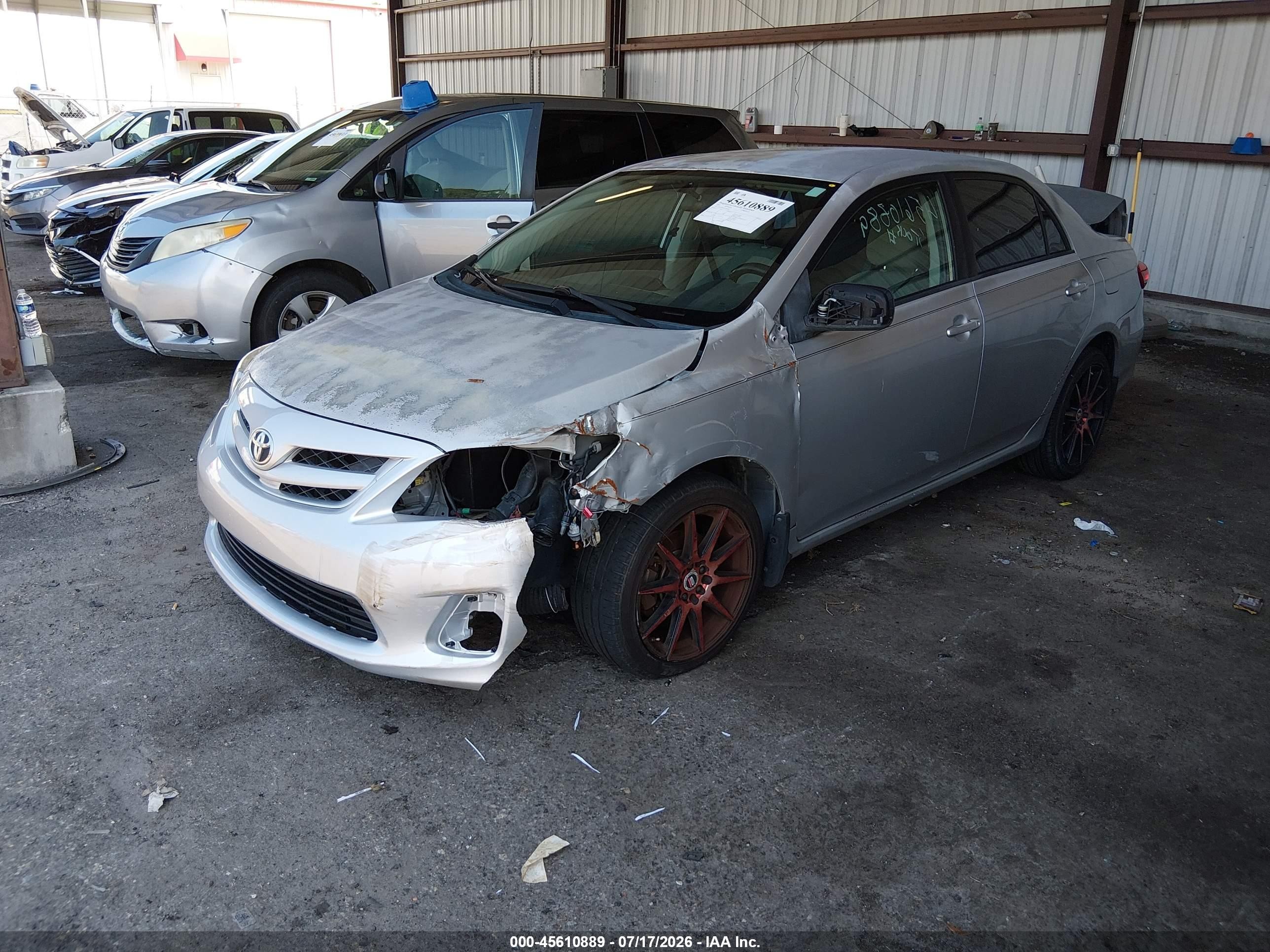 2012 Toyota Corolla Le Silver vin: 2T1BU4EE5CC861841