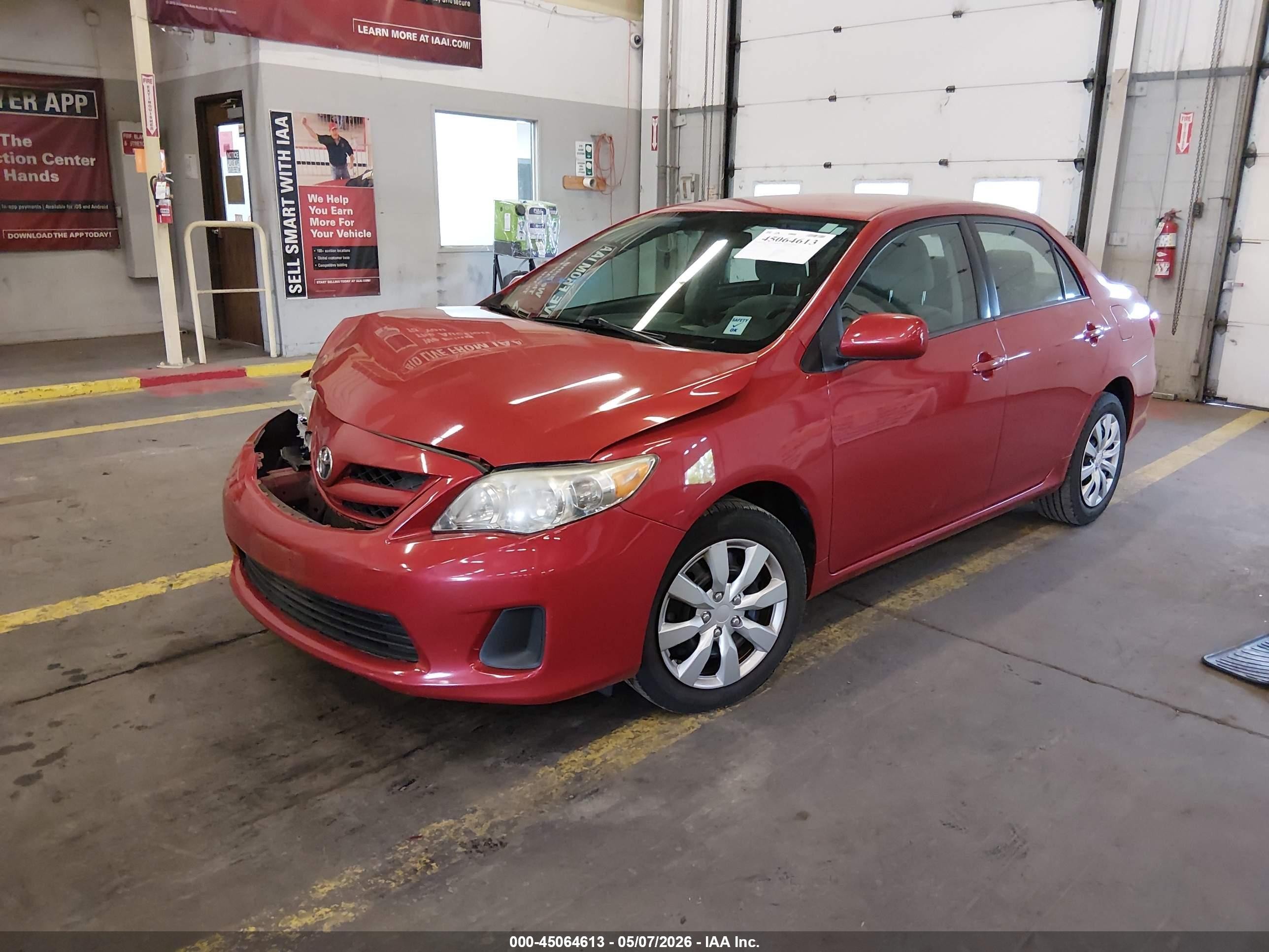 2012 Toyota Corolla Le Red vin: 2T1BU4EE5CC863041