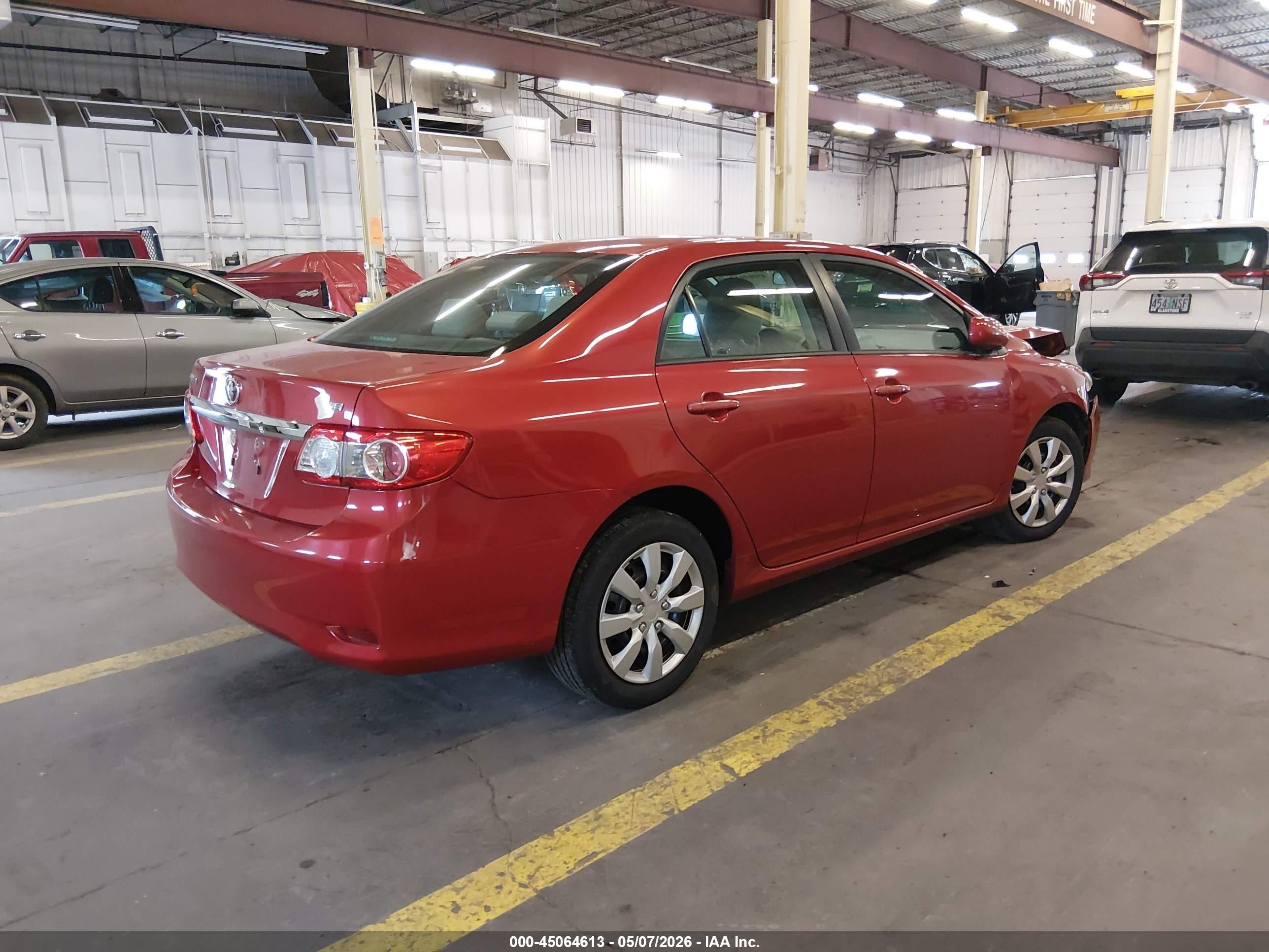 2012 Toyota Corolla Le Red vin: 2T1BU4EE5CC863041