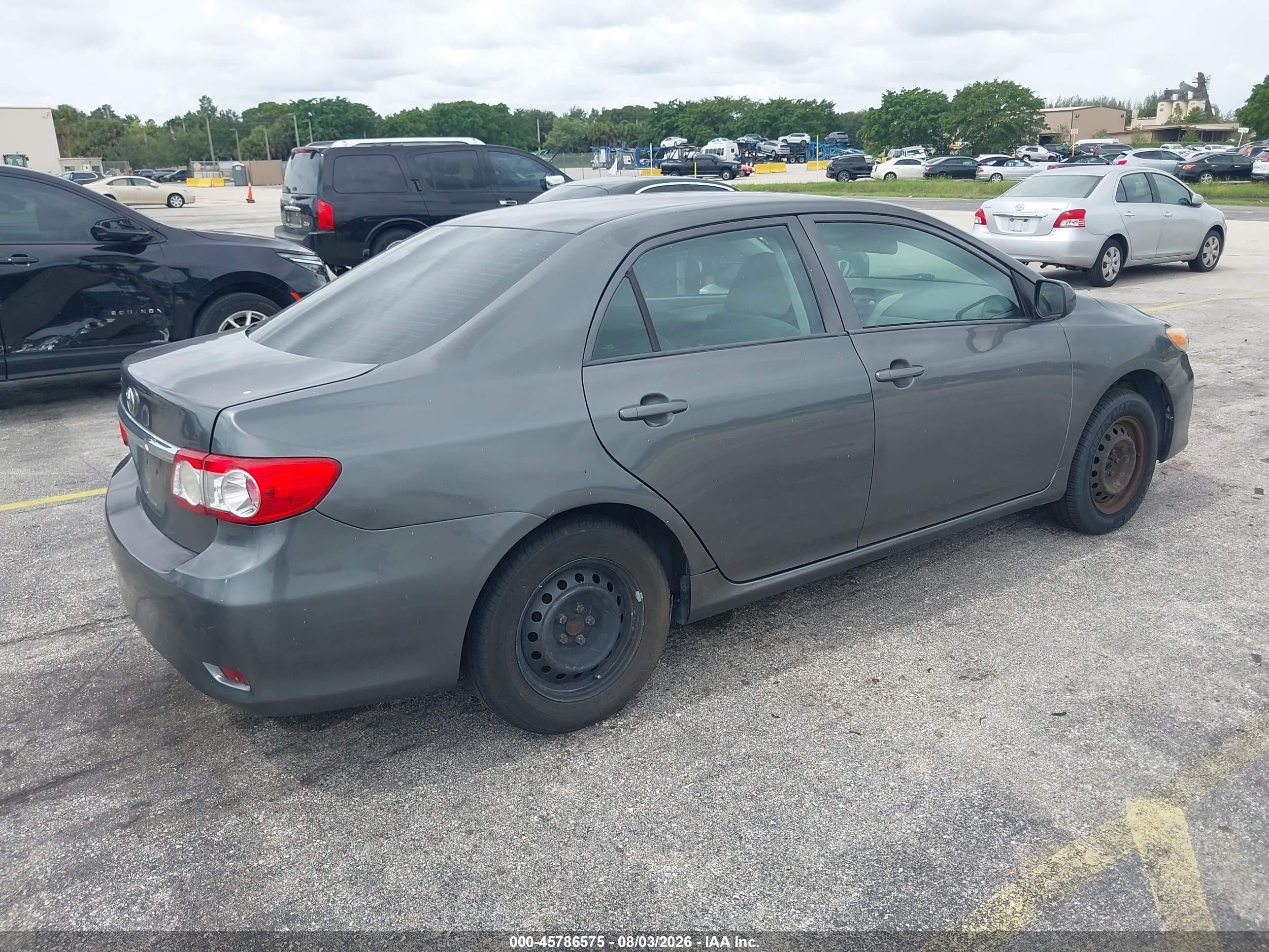 2012 Toyota Corolla L Gray vin: 2T1BU4EE5CC866487