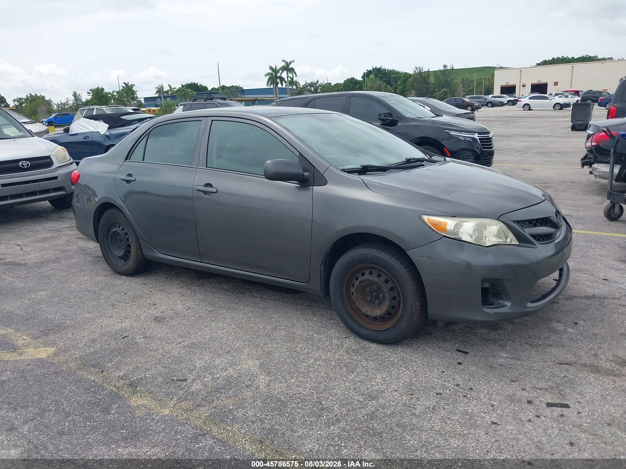 2012 Toyota Corolla L Gray vin: 2T1BU4EE5CC866487
