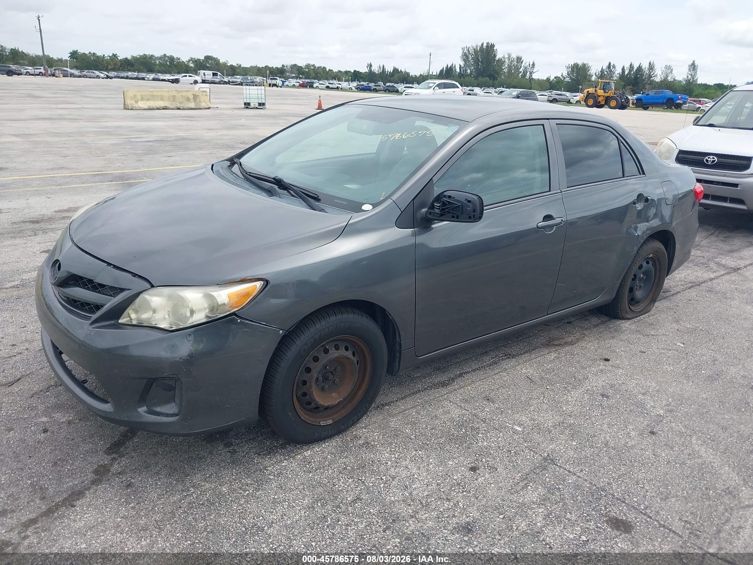 2012 Toyota Corolla L Gray vin: 2T1BU4EE5CC866487