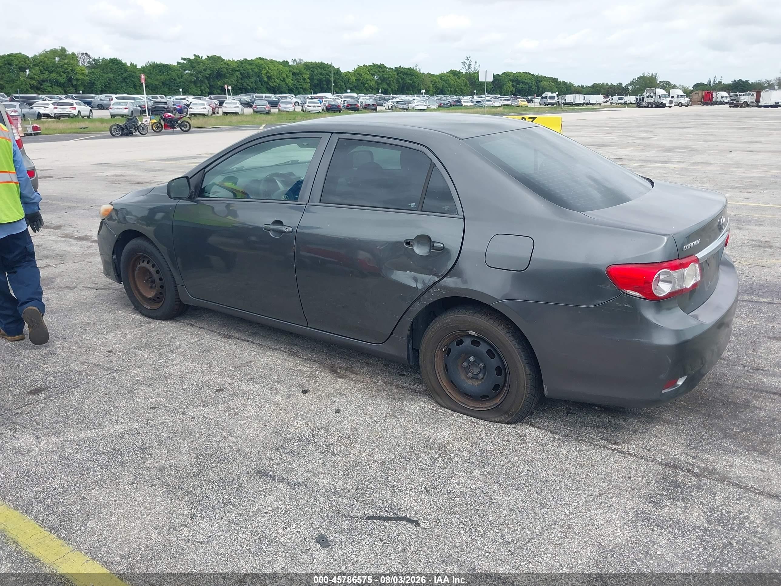 2012 Toyota Corolla L Gray vin: 2T1BU4EE5CC866487