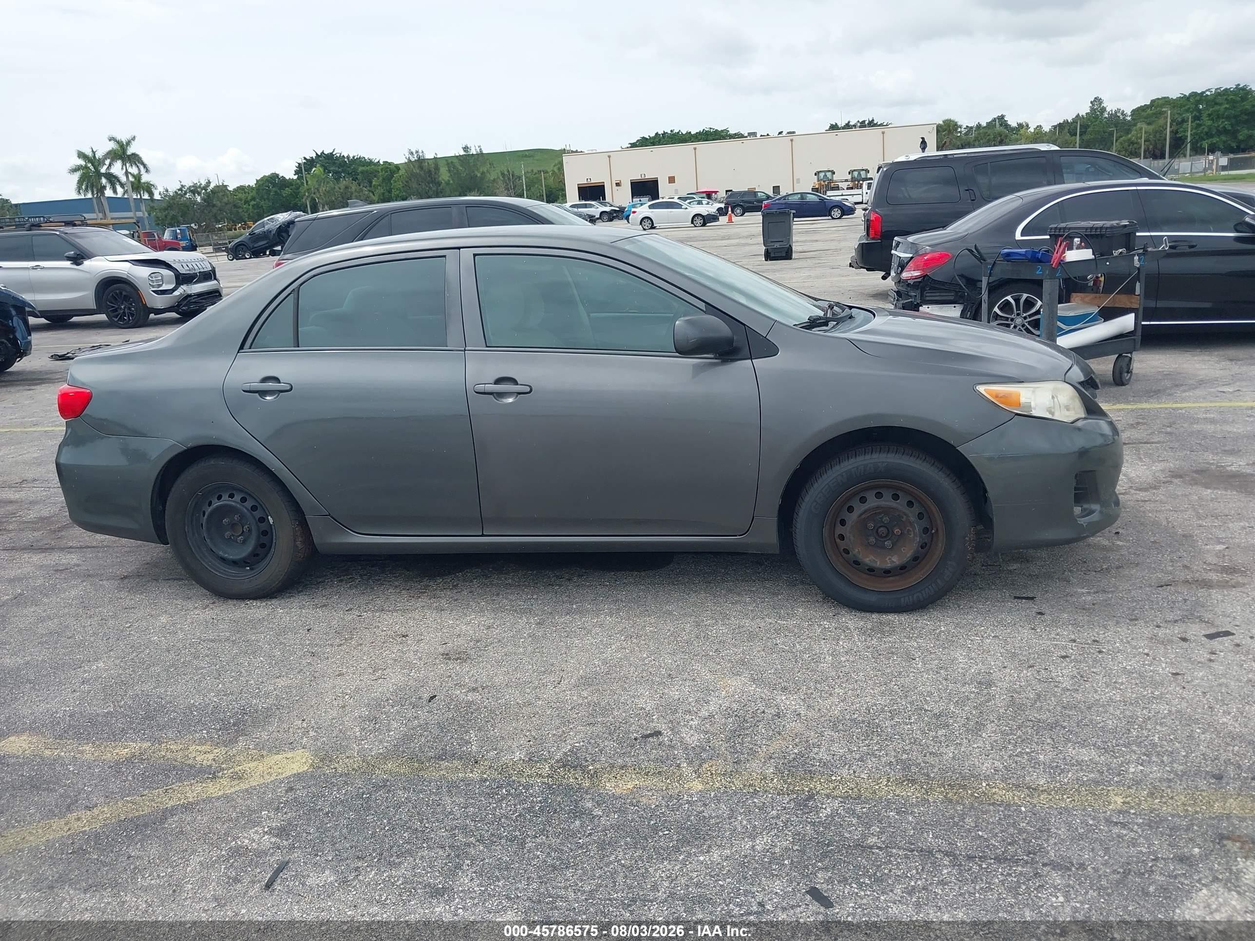2012 Toyota Corolla L Gray vin: 2T1BU4EE5CC866487
