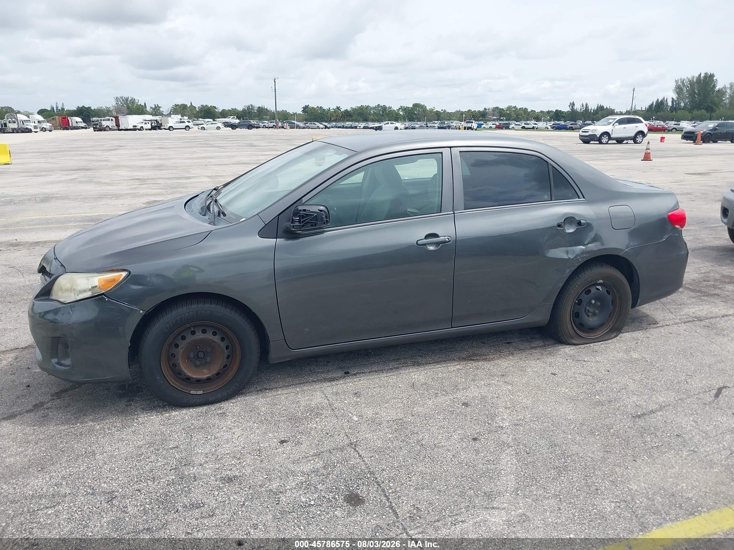 2012 Toyota Corolla L Gray vin: 2T1BU4EE5CC866487