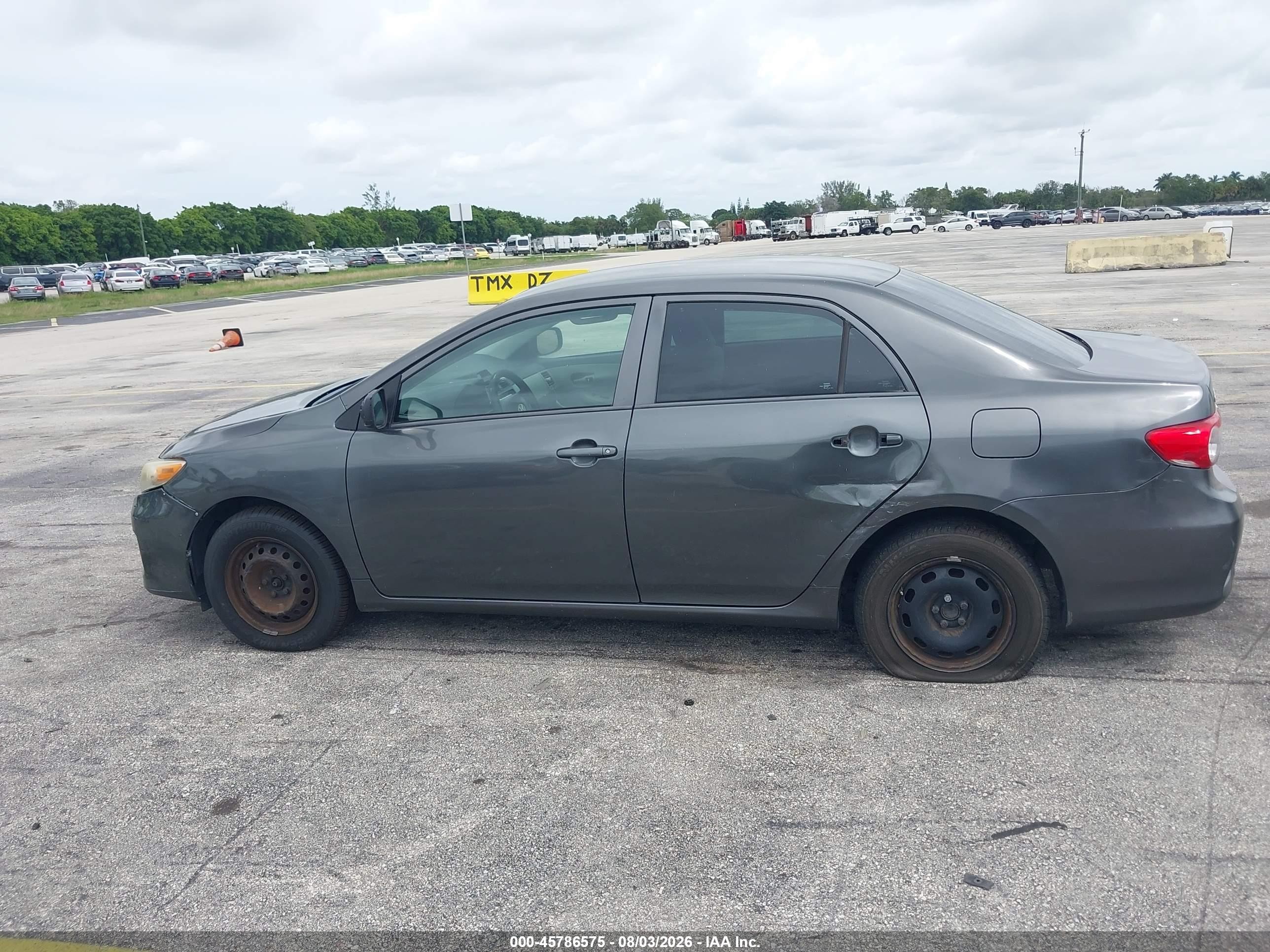2012 Toyota Corolla L Gray vin: 2T1BU4EE5CC866487