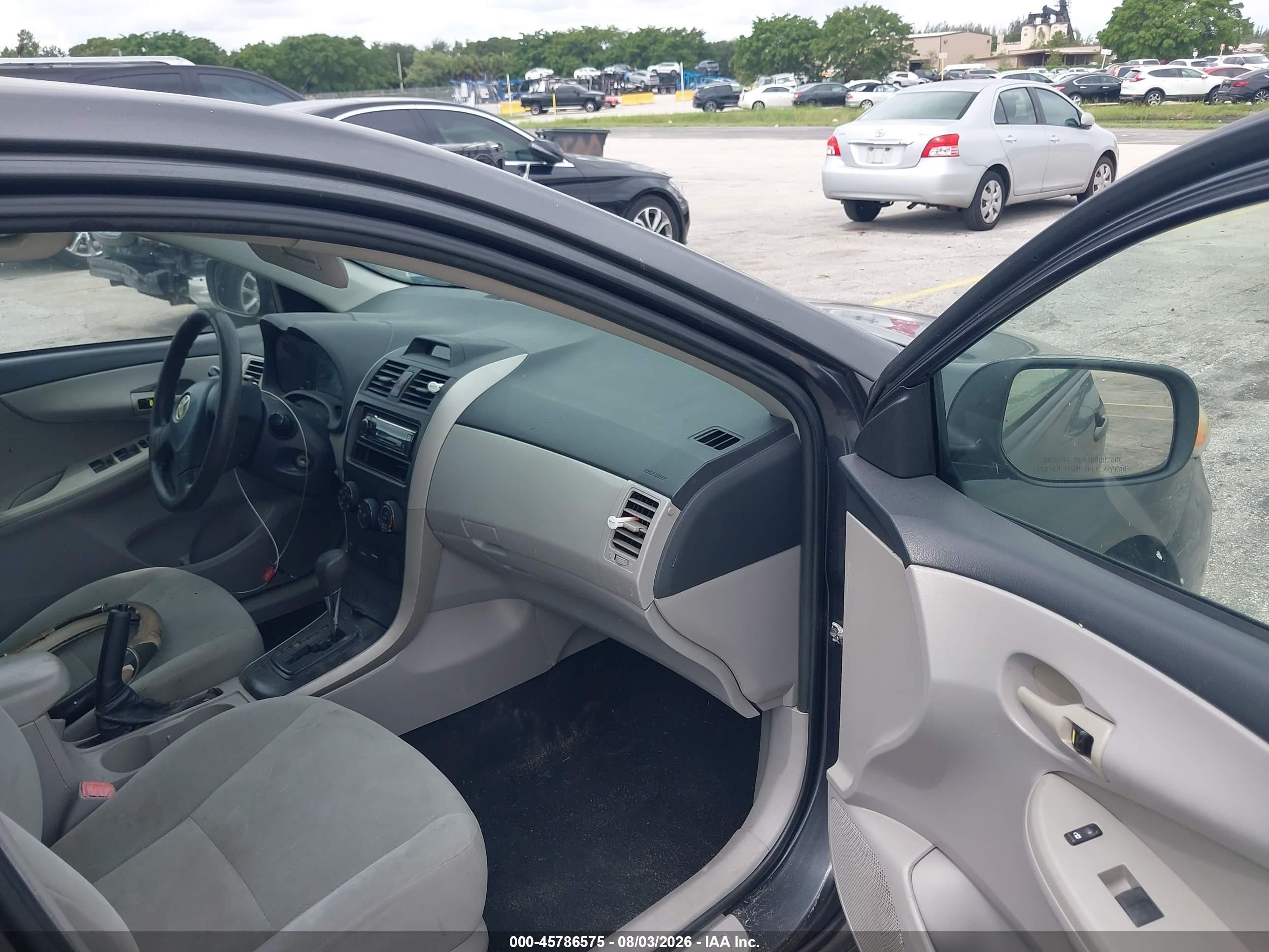 2012 Toyota Corolla L Gray vin: 2T1BU4EE5CC866487