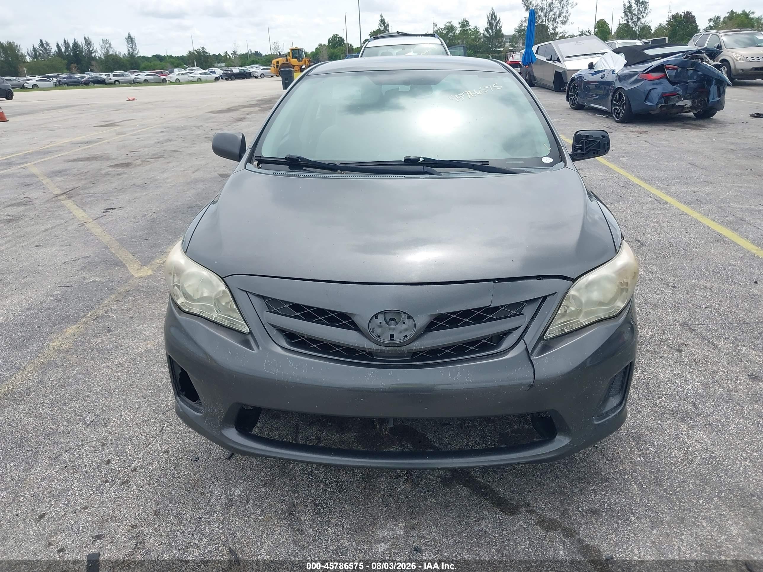 2012 Toyota Corolla L Gray vin: 2T1BU4EE5CC866487