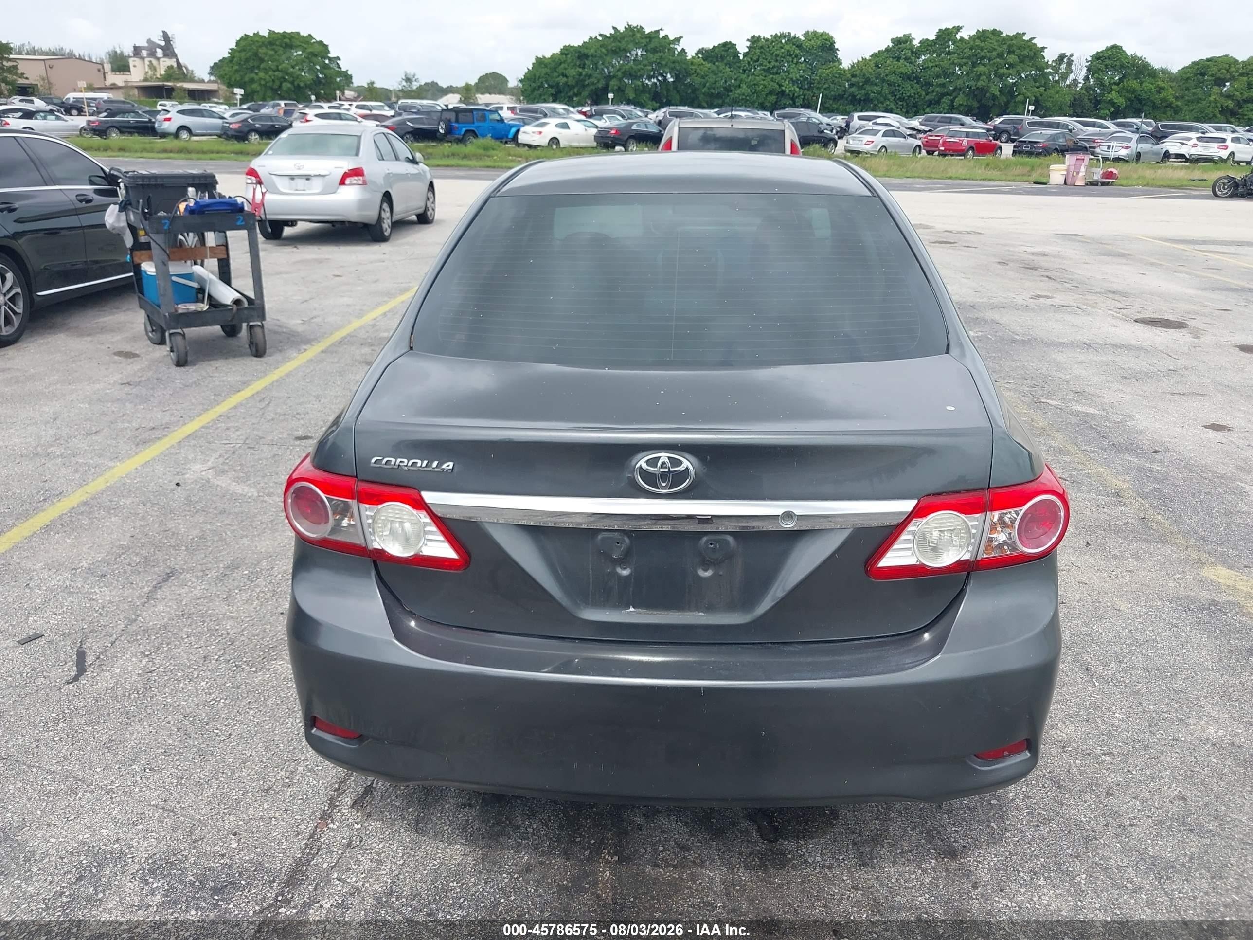 2012 Toyota Corolla L Gray vin: 2T1BU4EE5CC866487