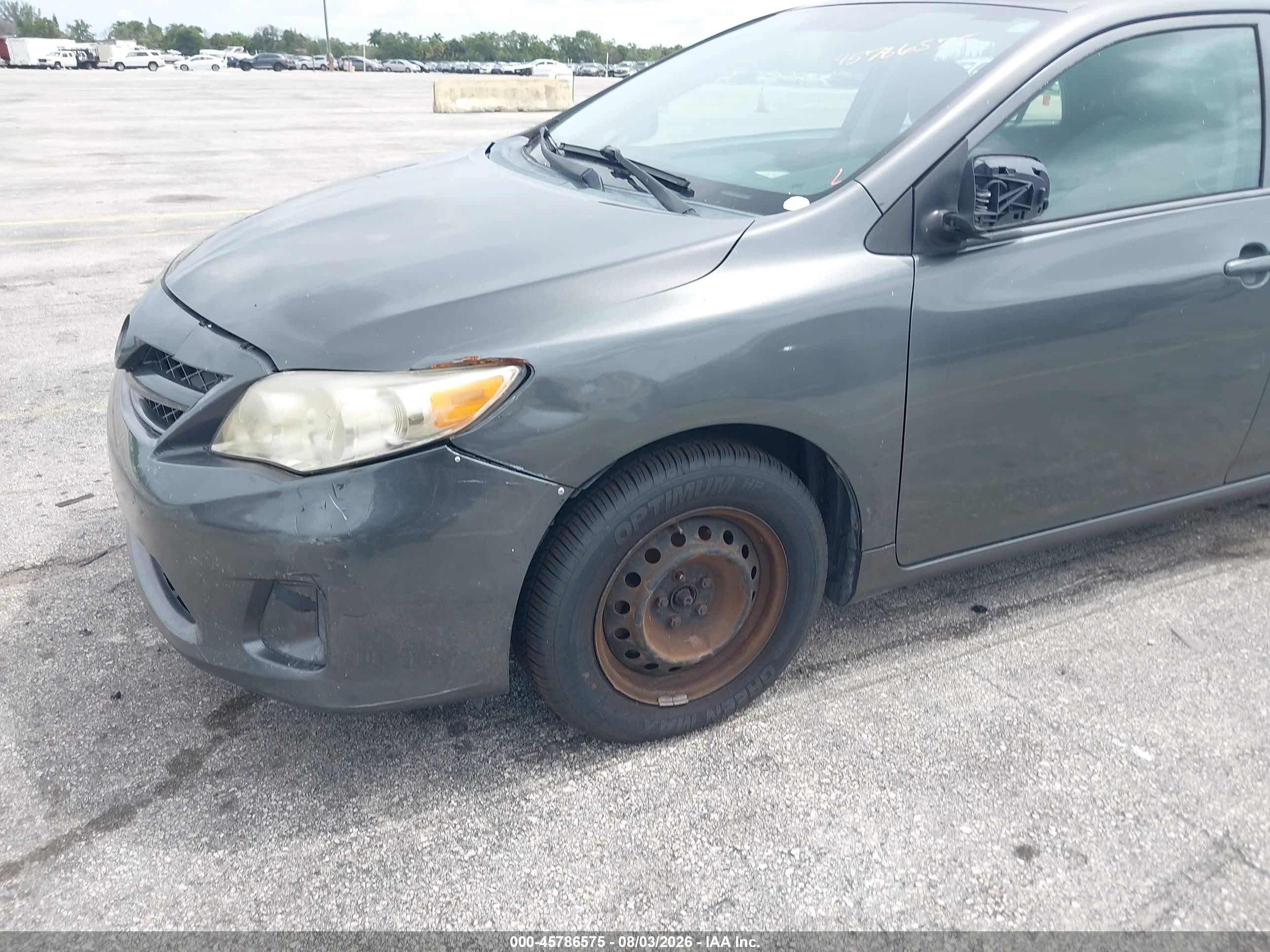 2012 Toyota Corolla L Gray vin: 2T1BU4EE5CC866487