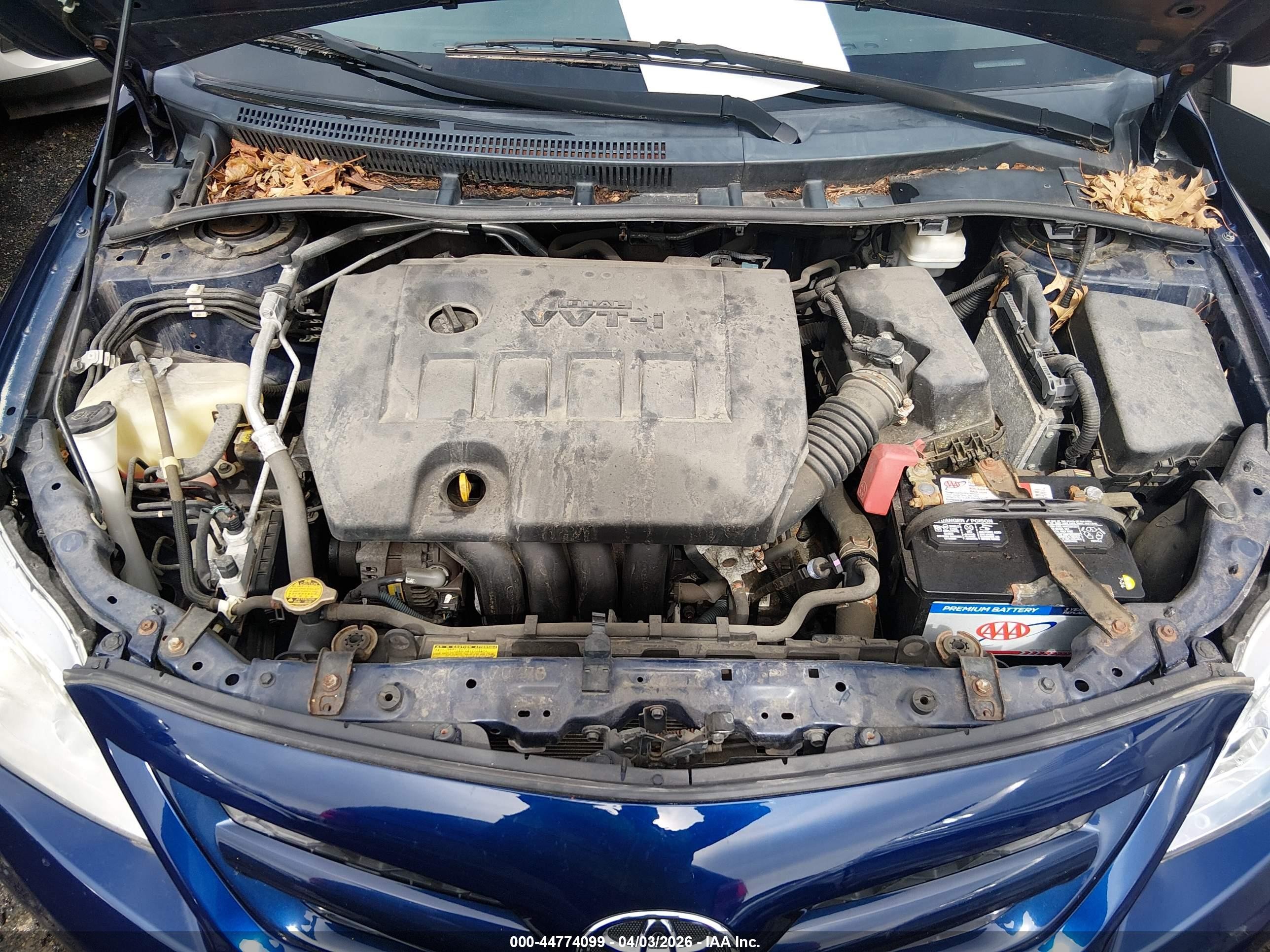 2012 Toyota Corolla Le Blue vin: 2T1BU4EE5CC879997