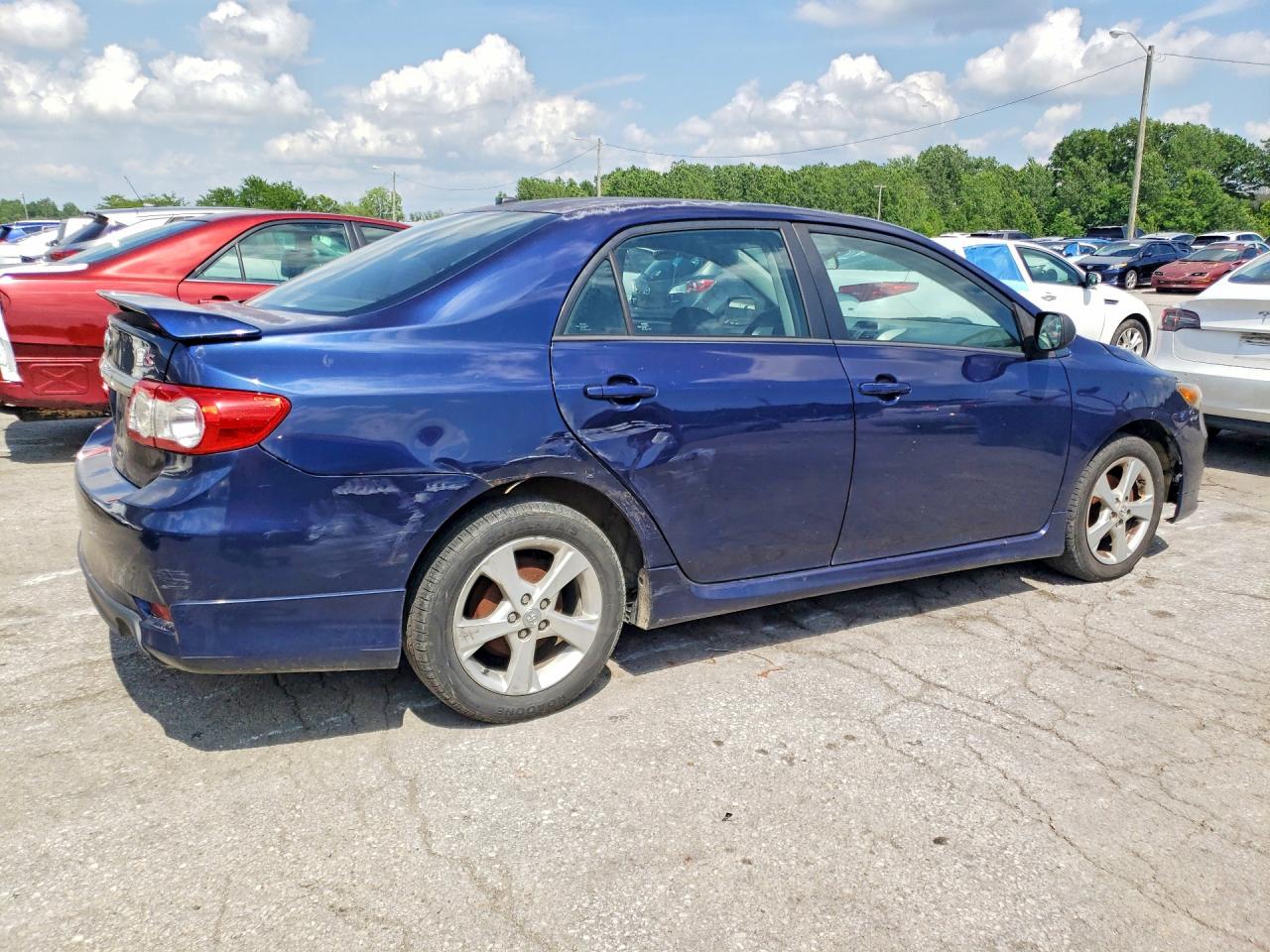 2012 Toyota Corolla S Blue vin: 2T1BU4EE5CC880809