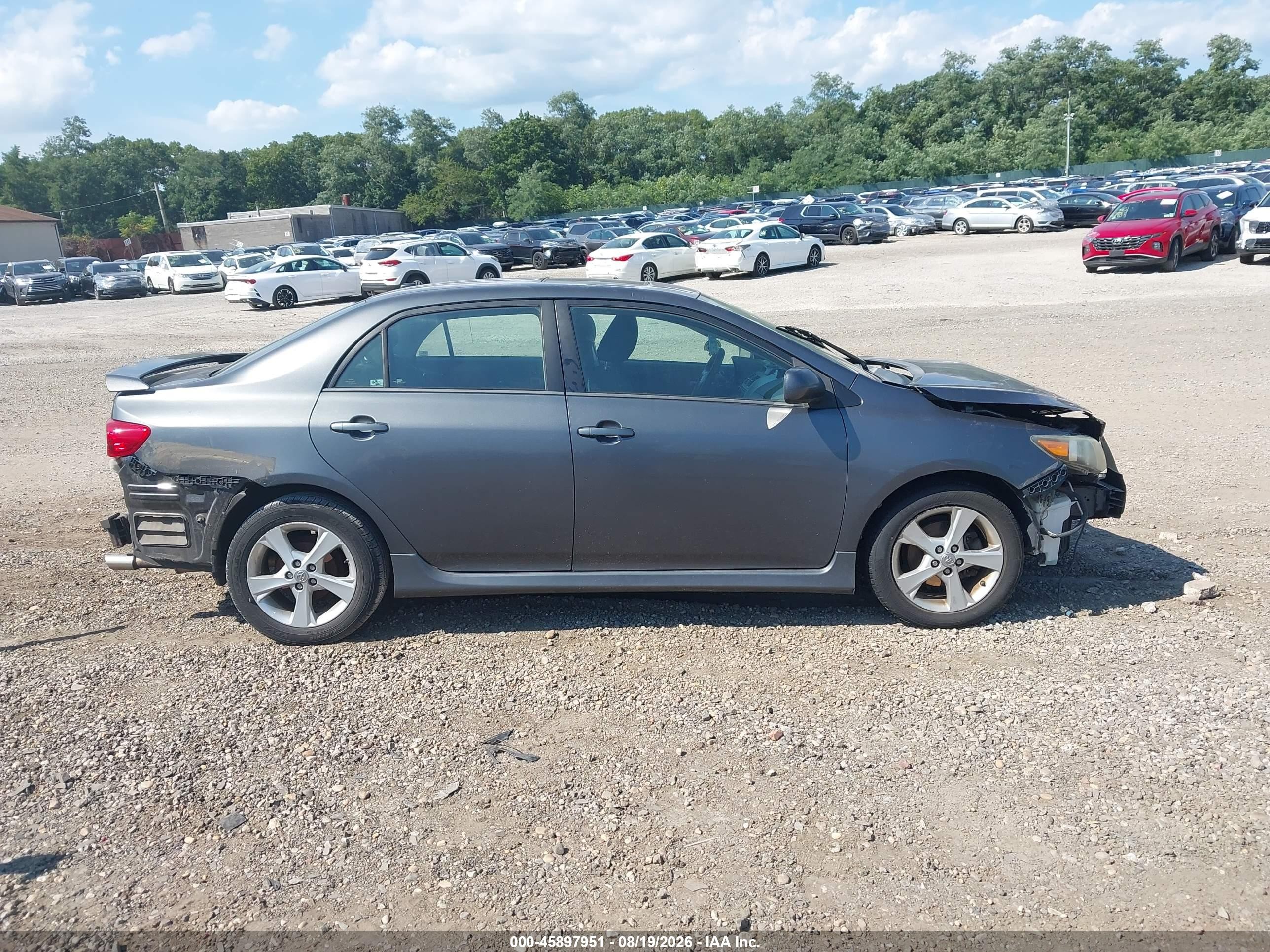 2012 Toyota Corolla S Gray vin: 2T1BU4EE5CC884844