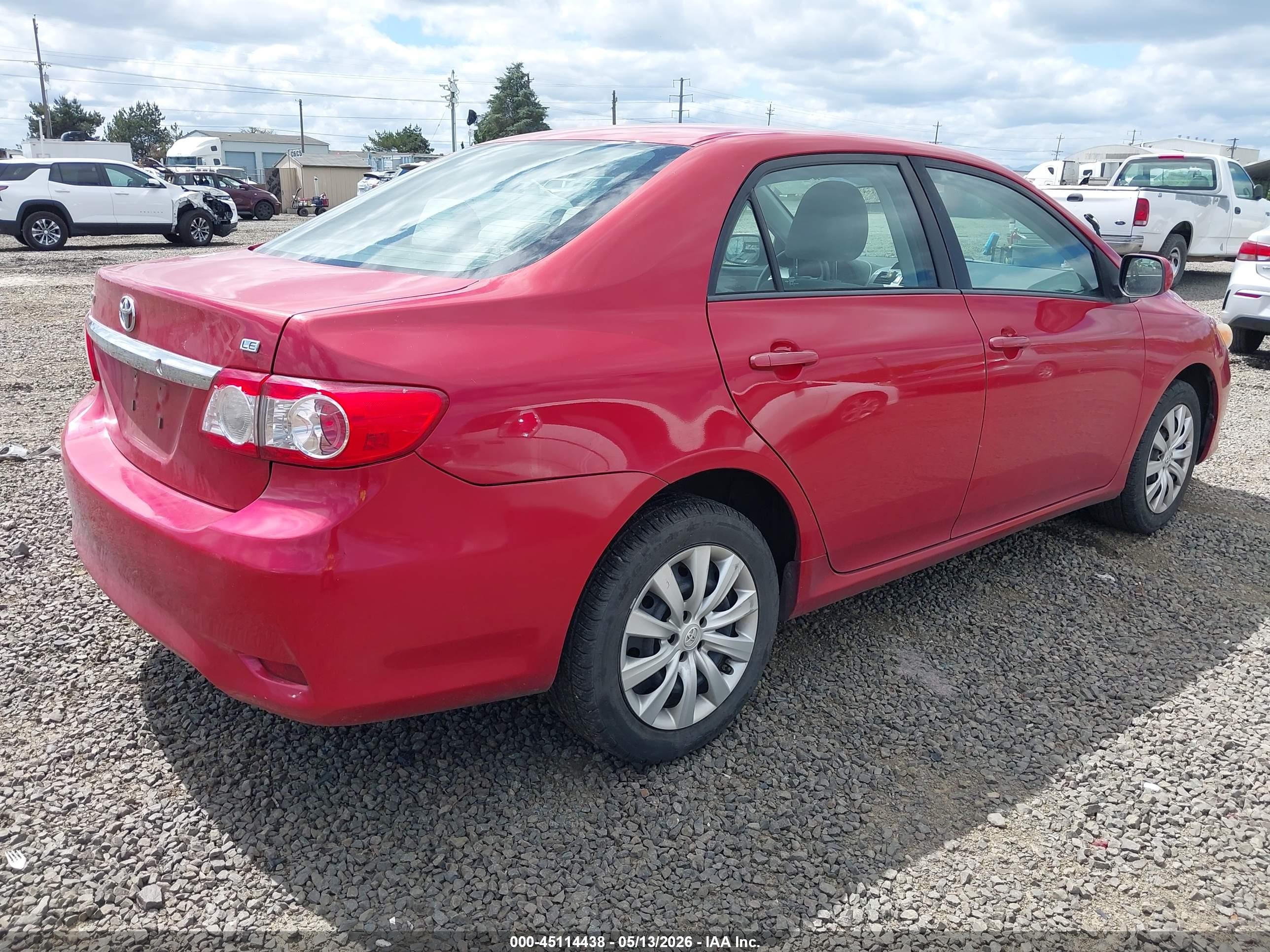2012 Toyota Corolla Le Red vin: 2T1BU4EE5CC888697