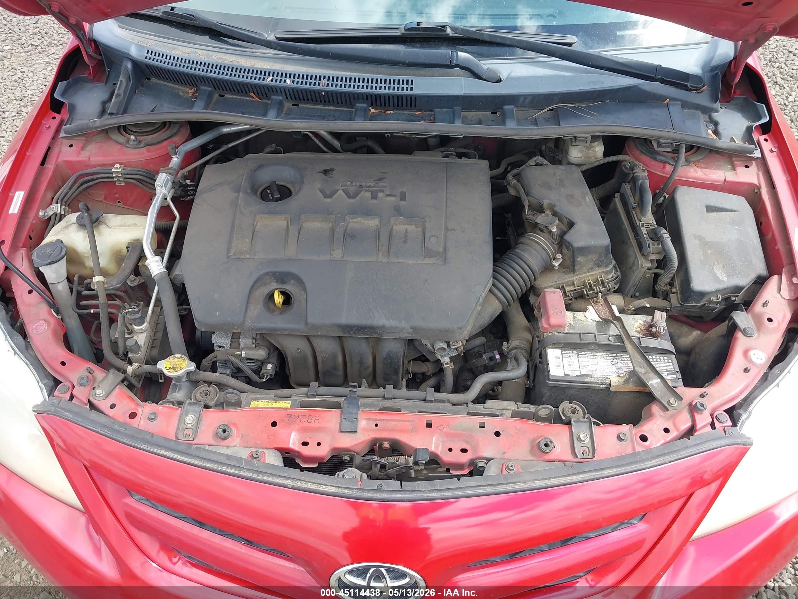 2012 Toyota Corolla Le Red vin: 2T1BU4EE5CC888697