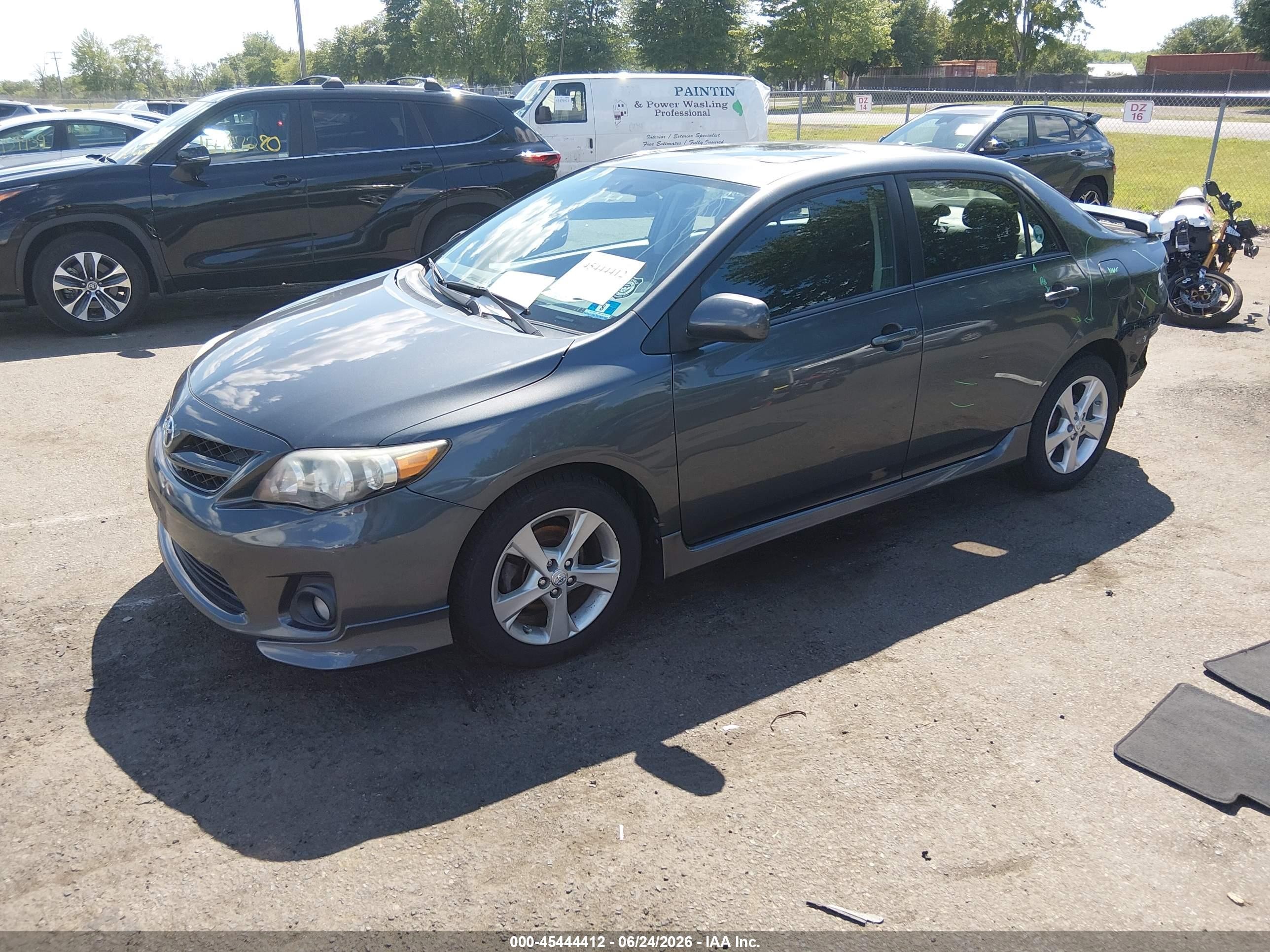 2012 Toyota Corolla S Gray vin: 2T1BU4EE5CC903716
