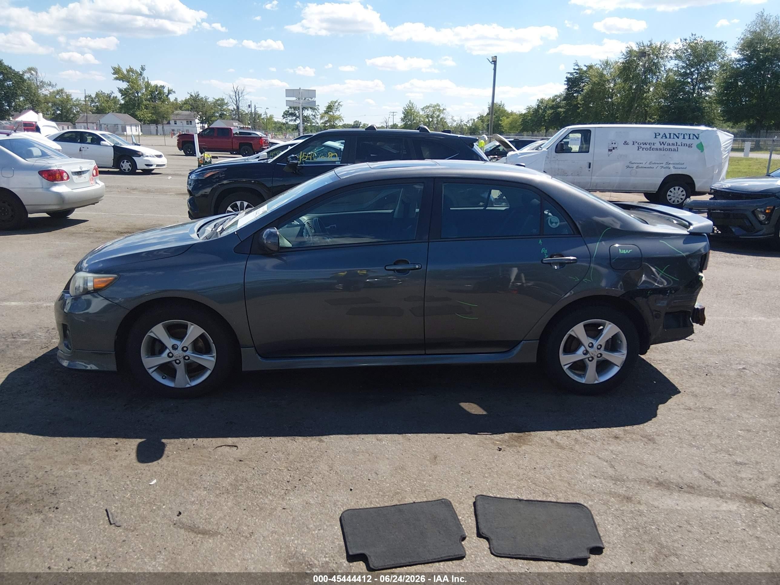 2012 Toyota Corolla S Gray vin: 2T1BU4EE5CC903716