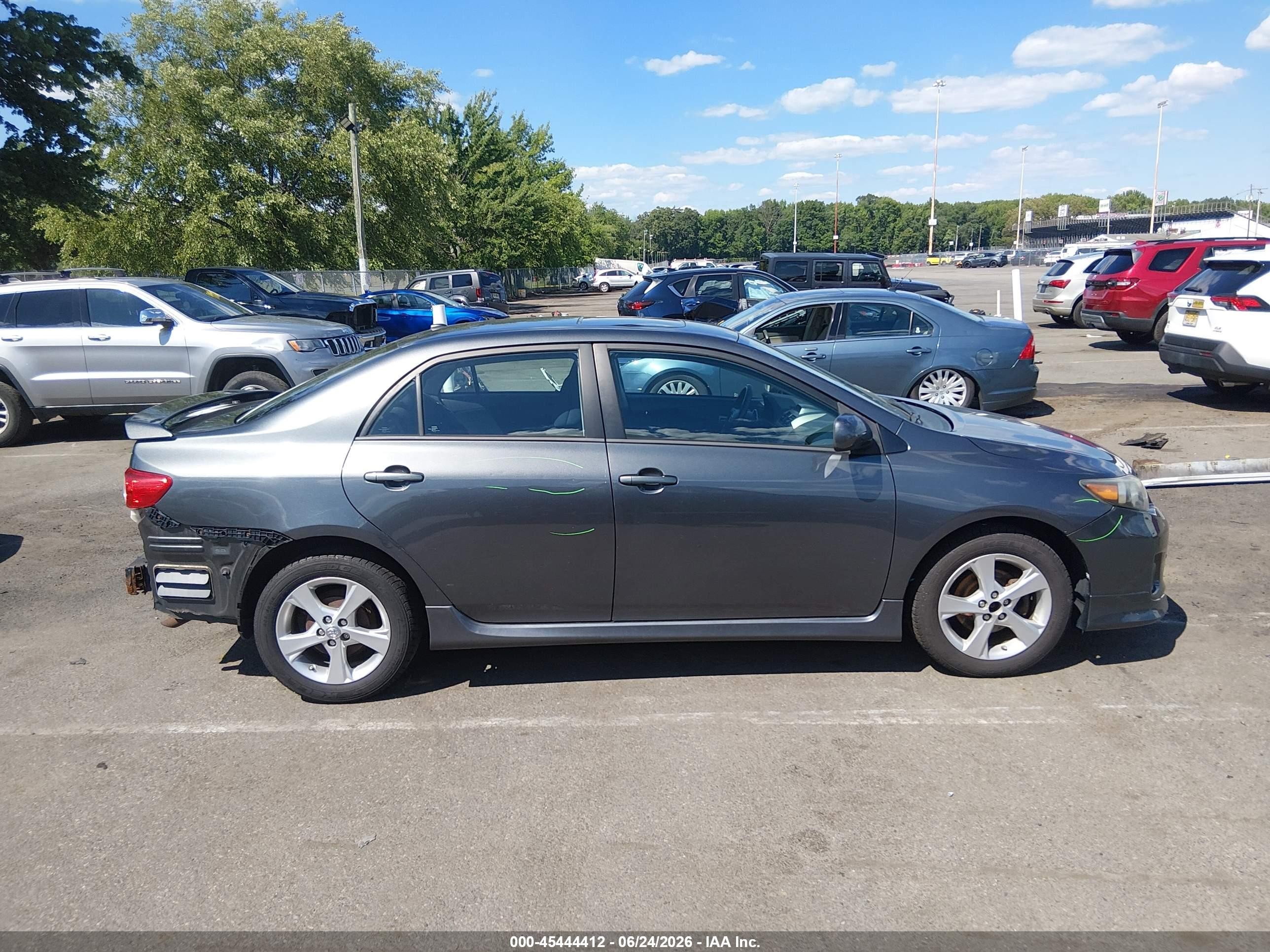 2012 Toyota Corolla S Gray vin: 2T1BU4EE5CC903716