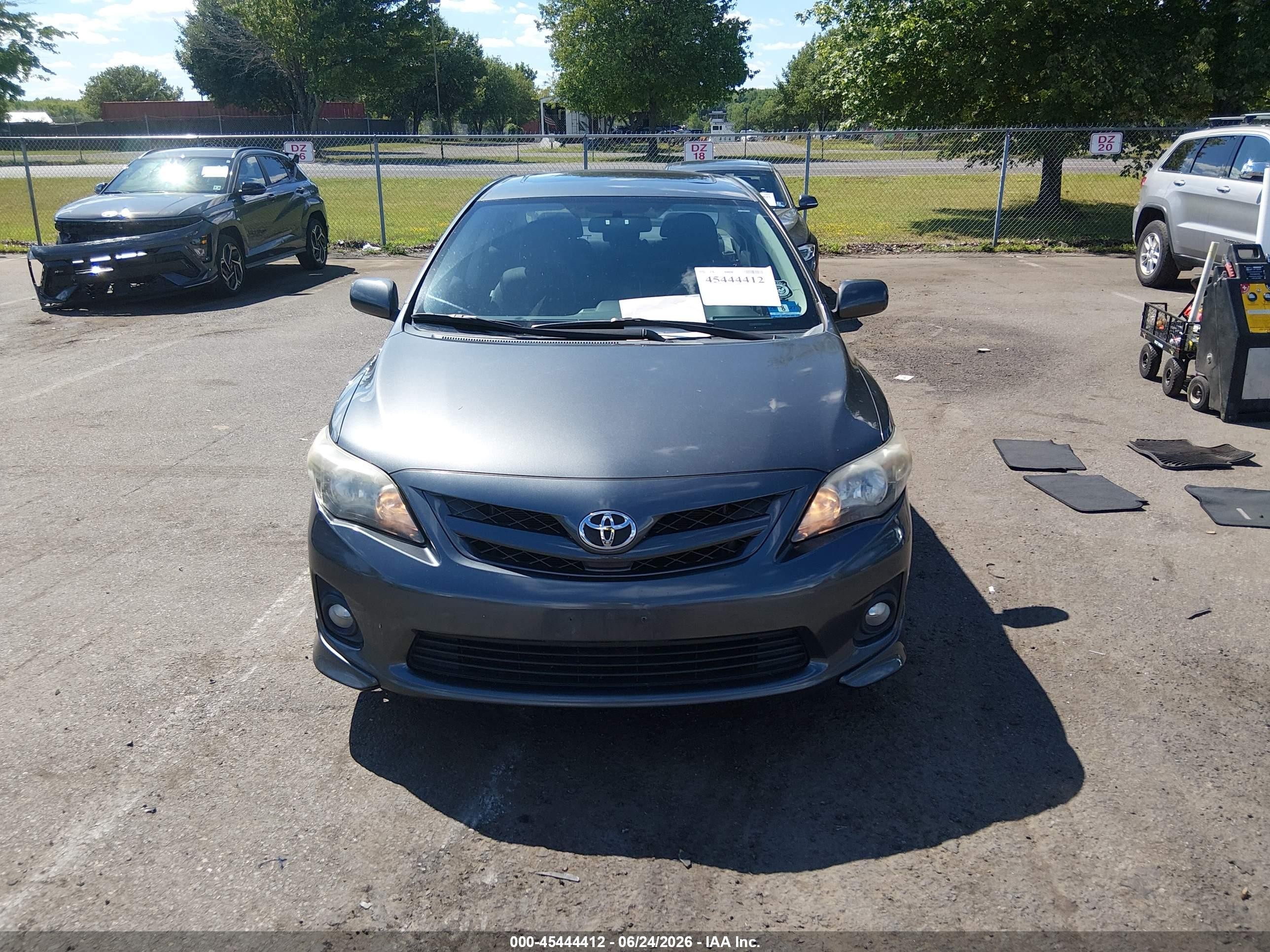 2012 Toyota Corolla S Gray vin: 2T1BU4EE5CC903716