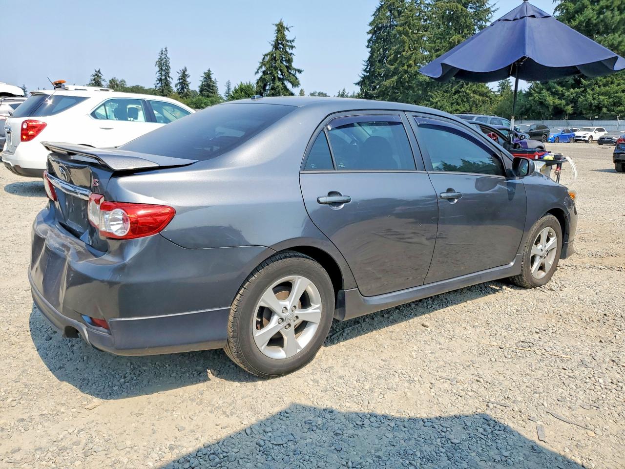 2012 Toyota Corolla S Gray vin: 2T1BU4EE5CC907121