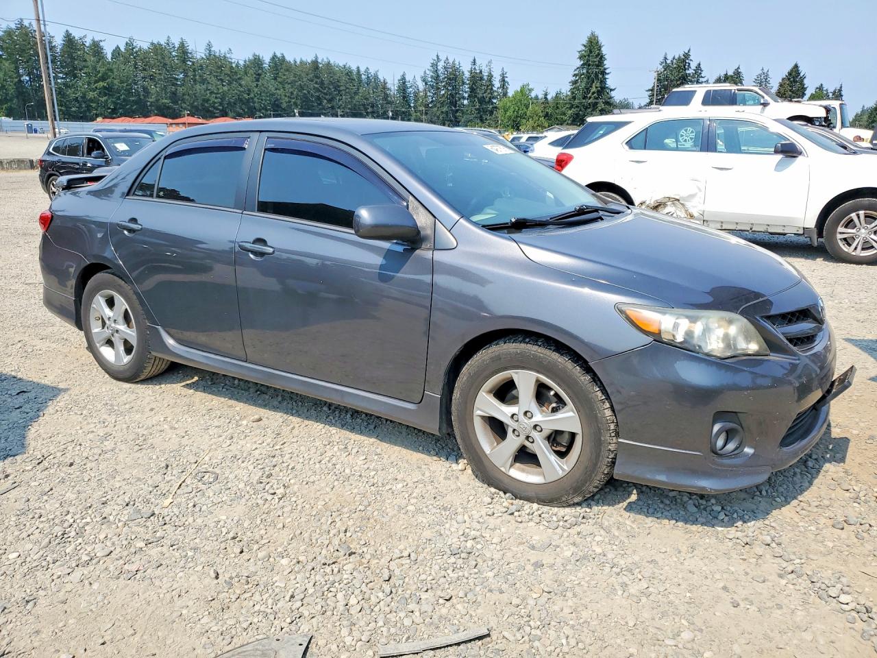 2012 Toyota Corolla S Gray vin: 2T1BU4EE5CC907121