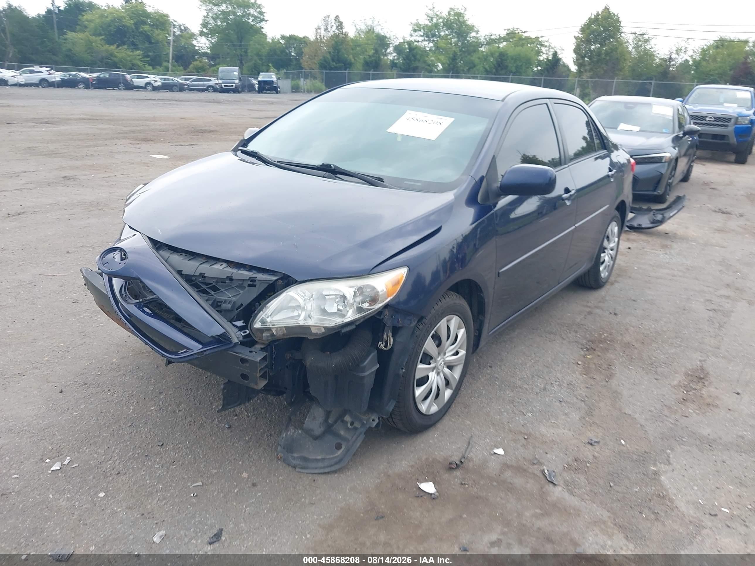 2012 Toyota Corolla Le Blue vin: 2T1BU4EE5CC916868