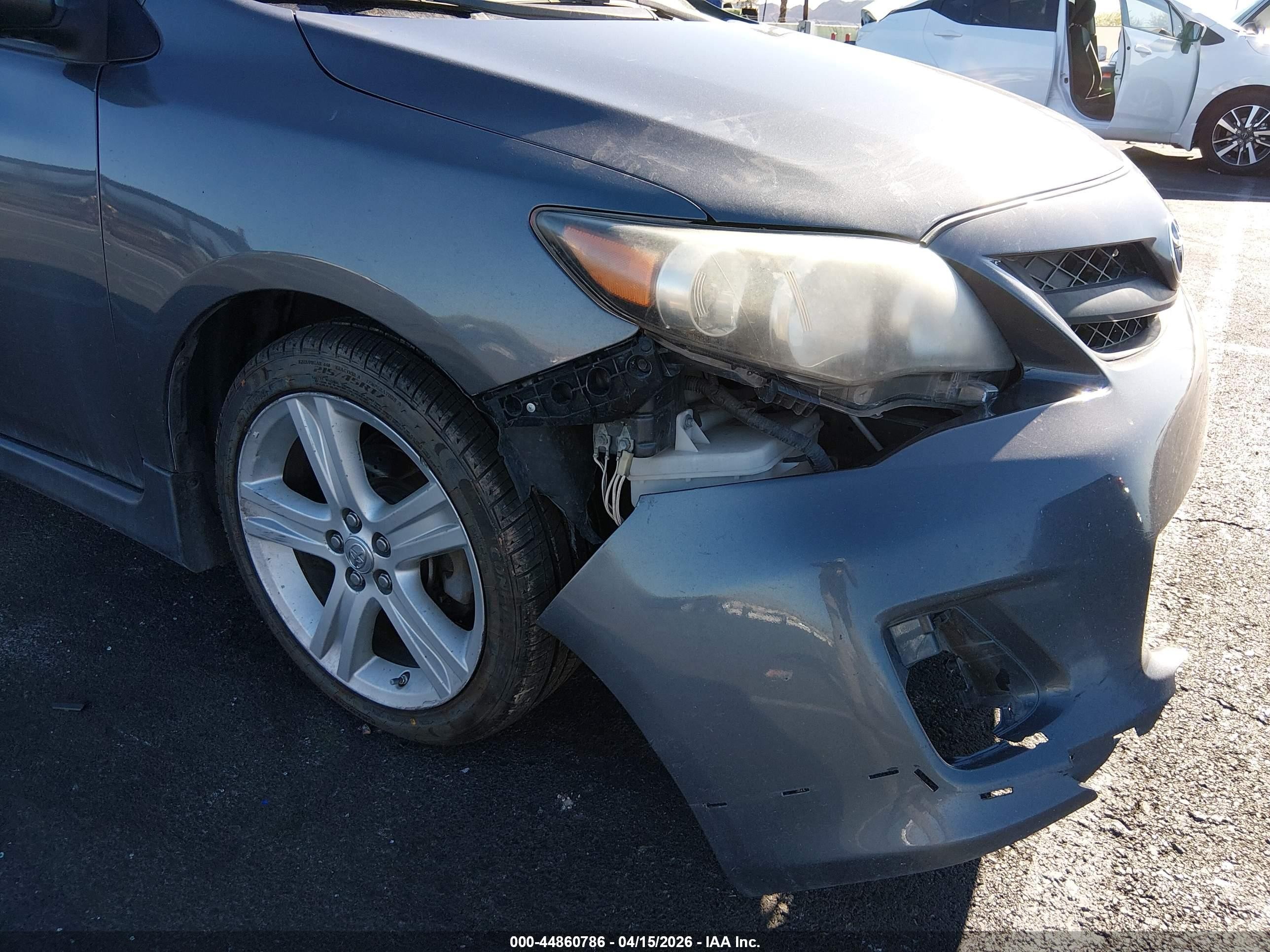 2013 Toyota Corolla S Gray vin: 2T1BU4EE5DC045262