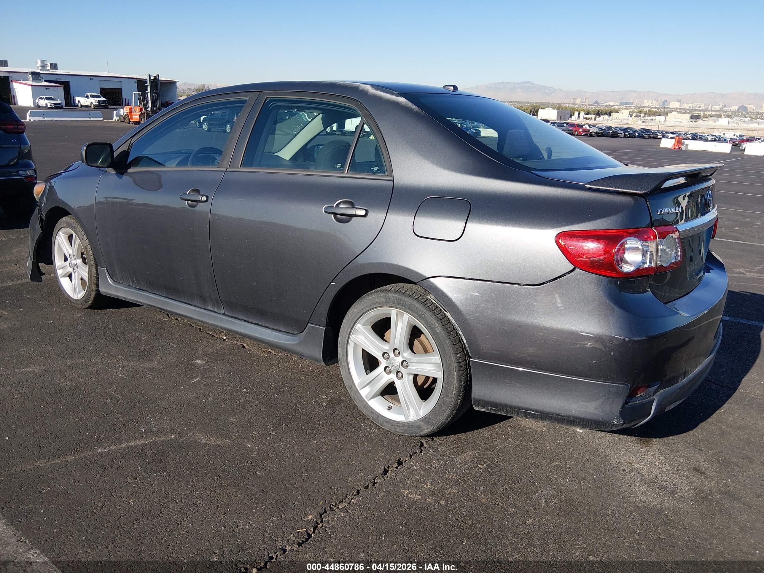 2013 Toyota Corolla S Gray vin: 2T1BU4EE5DC045262
