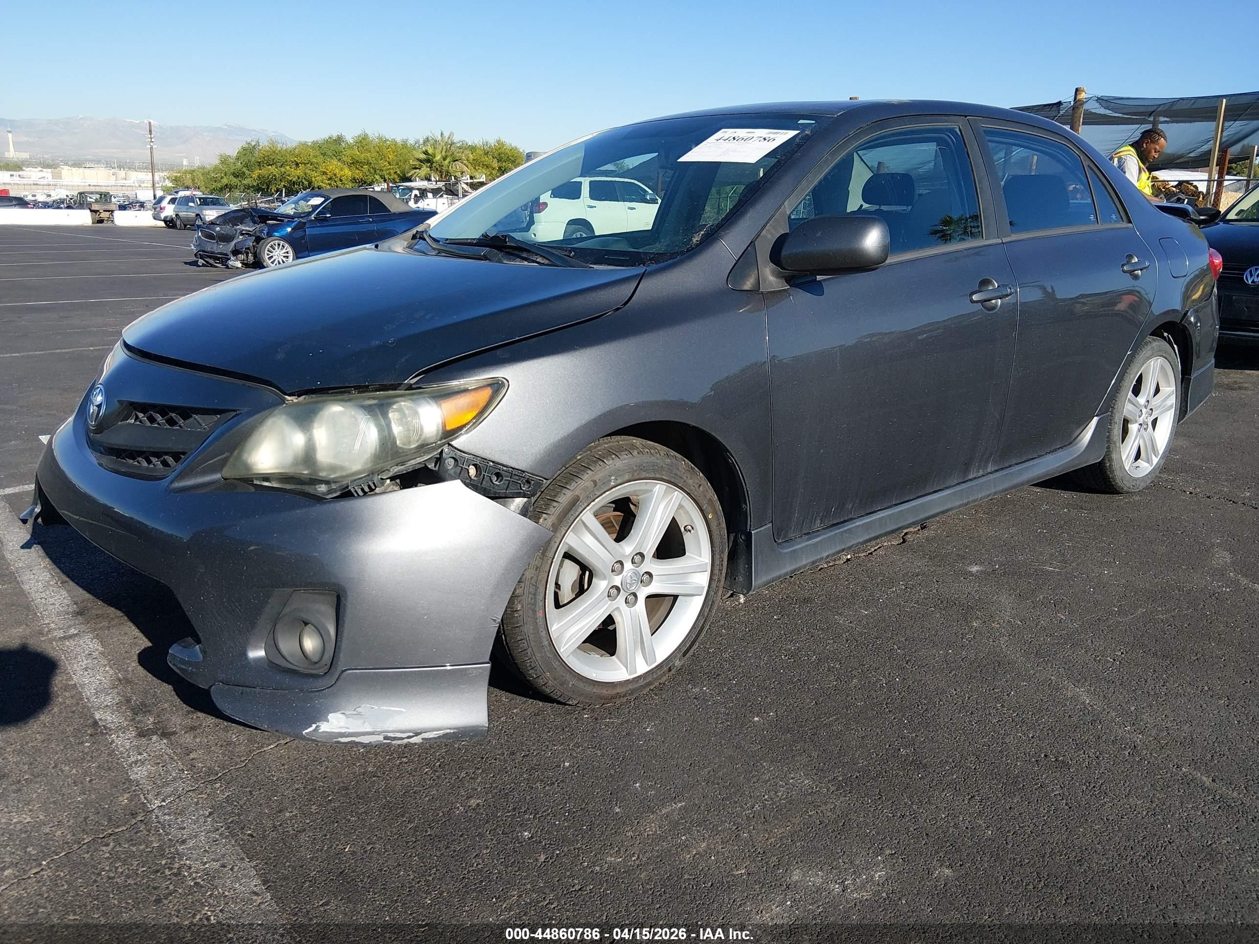 2013 Toyota Corolla S Gray vin: 2T1BU4EE5DC045262