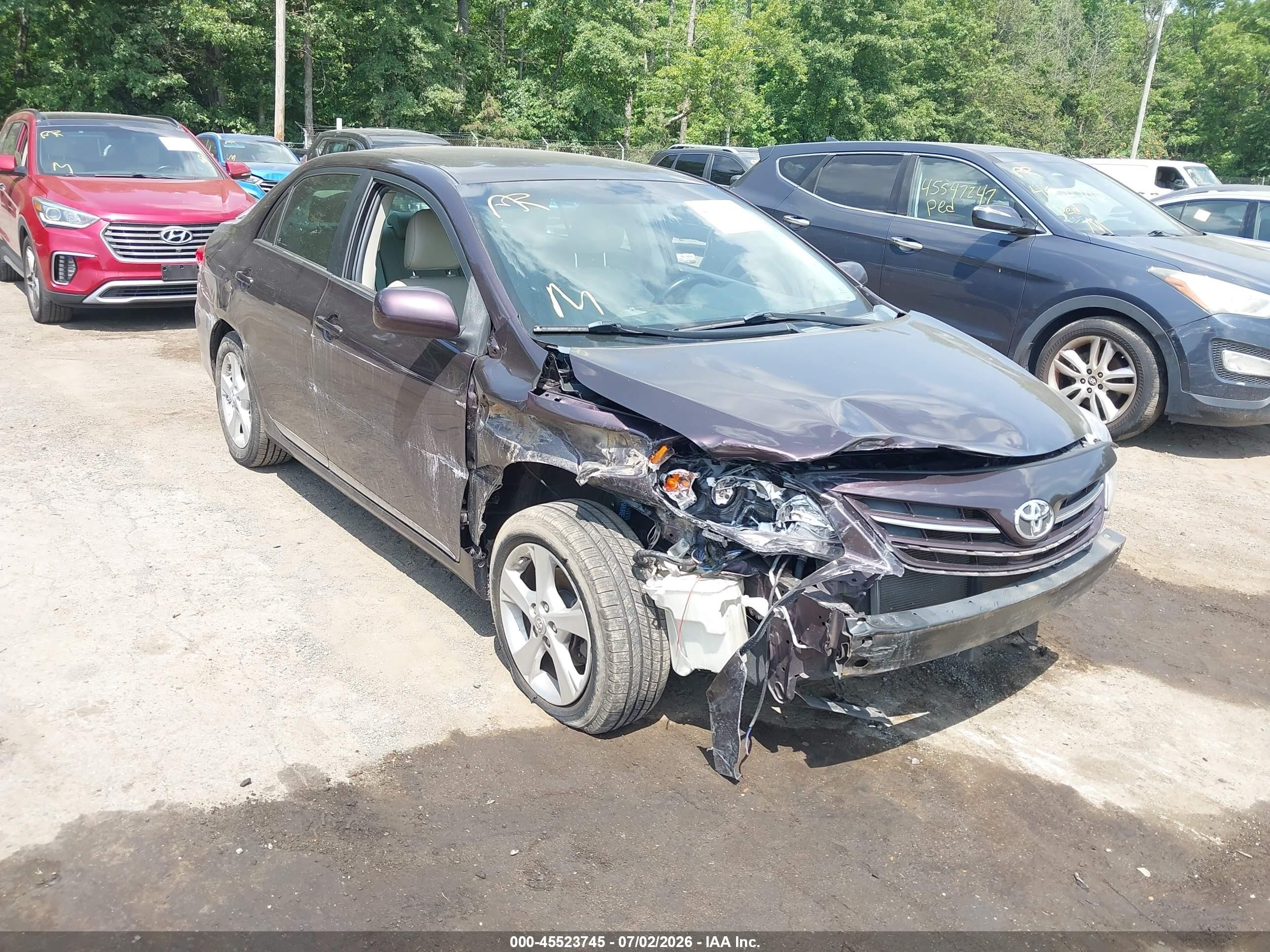 2013 Toyota Corolla Le Special Edition Фиолетовый vin: 2T1BU4EE5DC070467