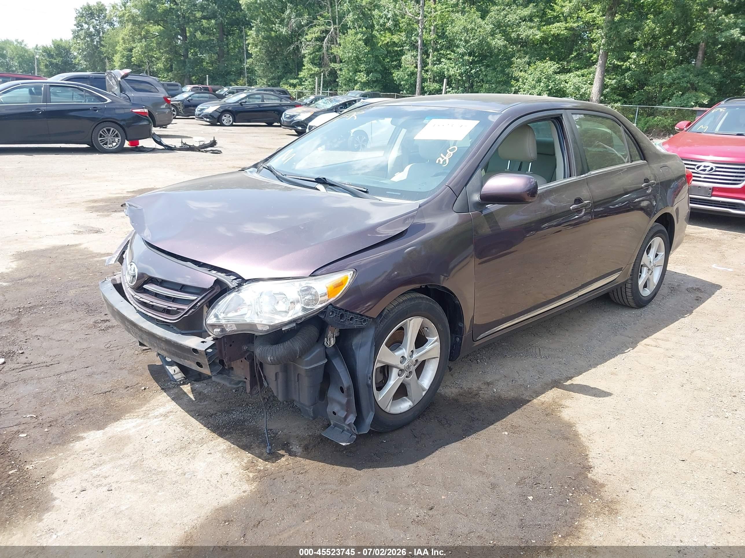 2013 Toyota Corolla Le Special Edition Purple vin: 2T1BU4EE5DC070467