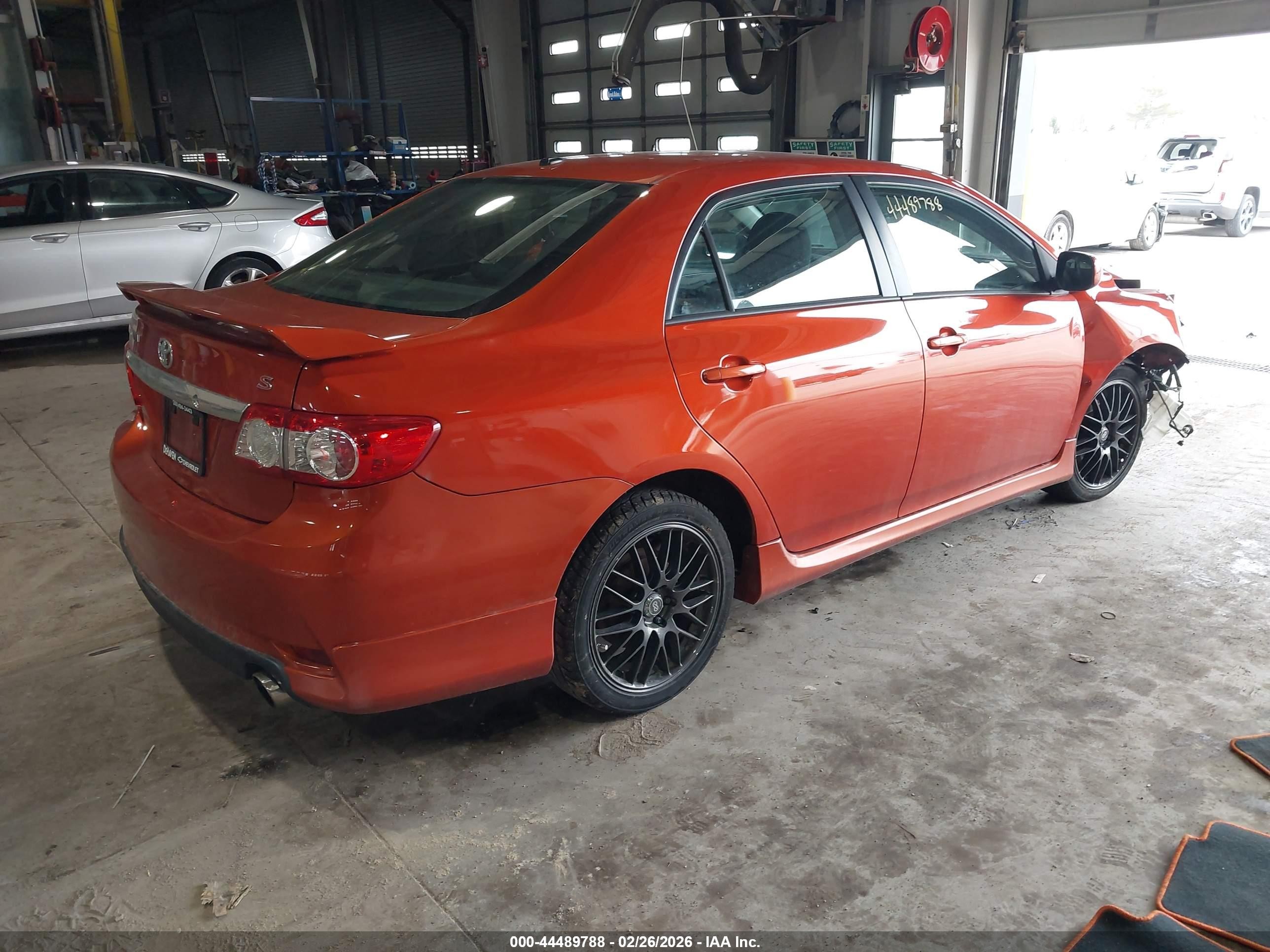 2013 Toyota Corolla S Special Edition Orange vin: 2T1BU4EE5DC087284