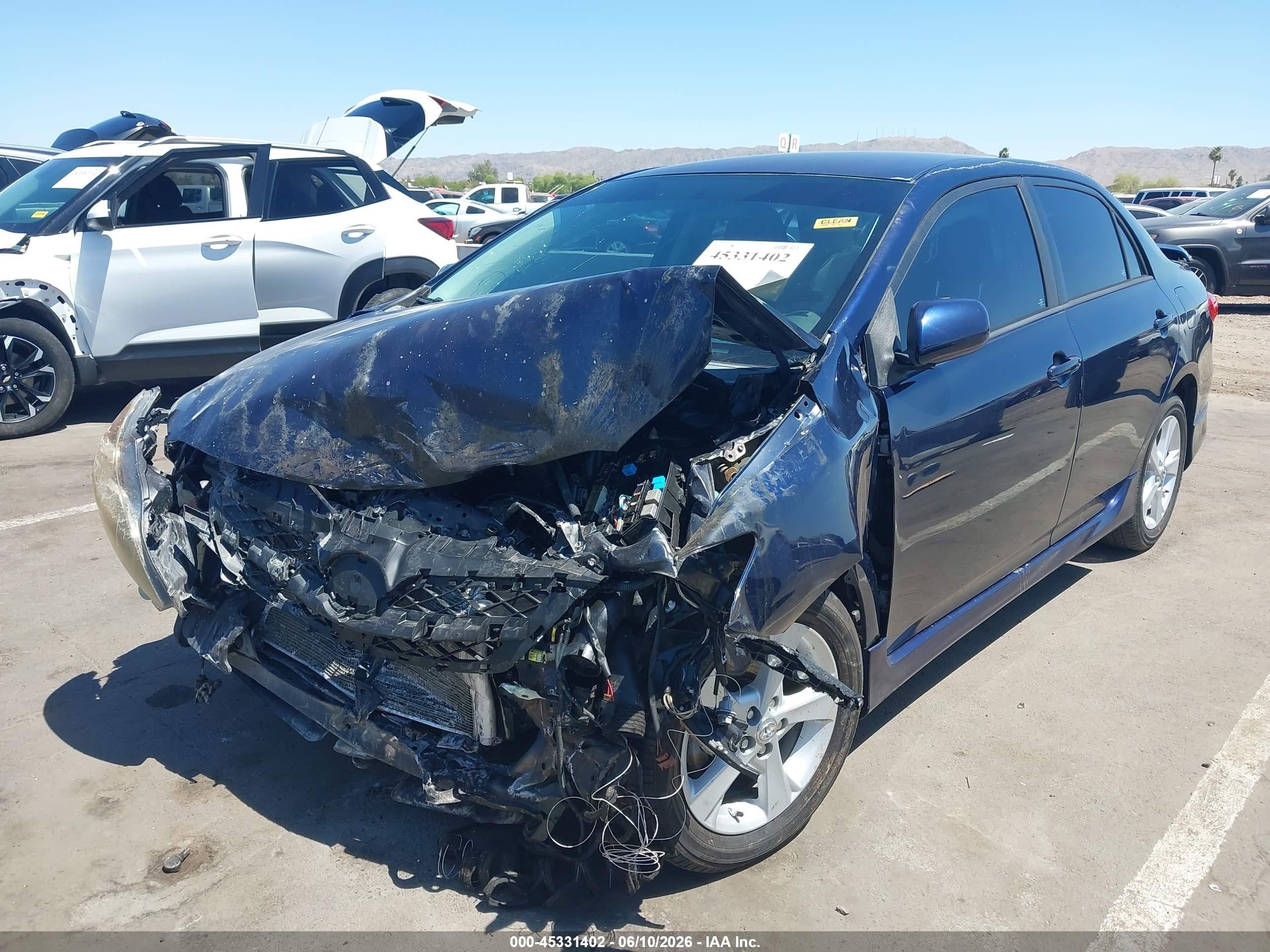 2013 Toyota Corolla S Dark Blue vin: 2T1BU4EE5DC090248