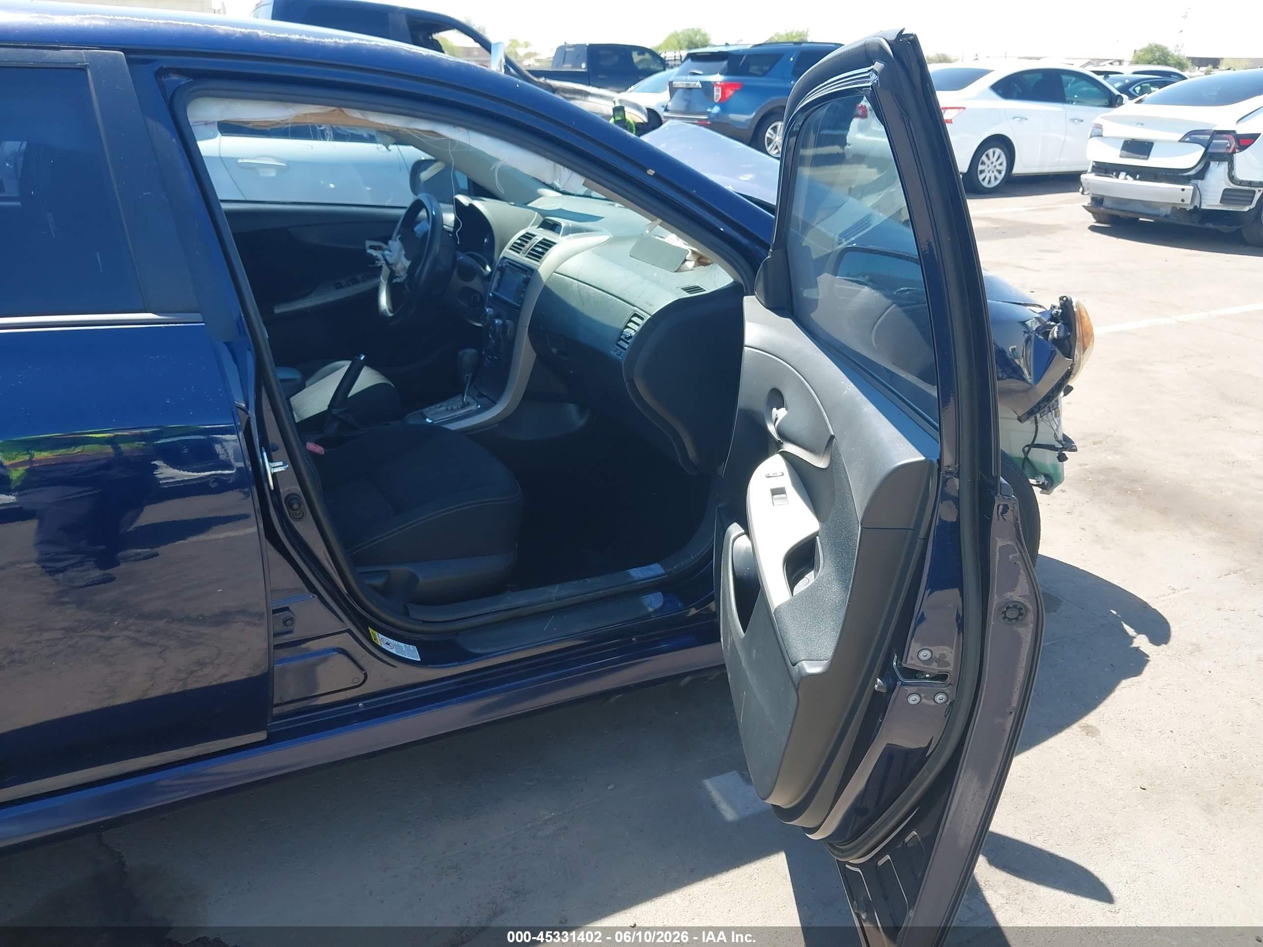 2013 Toyota Corolla S Dark Blue vin: 2T1BU4EE5DC090248