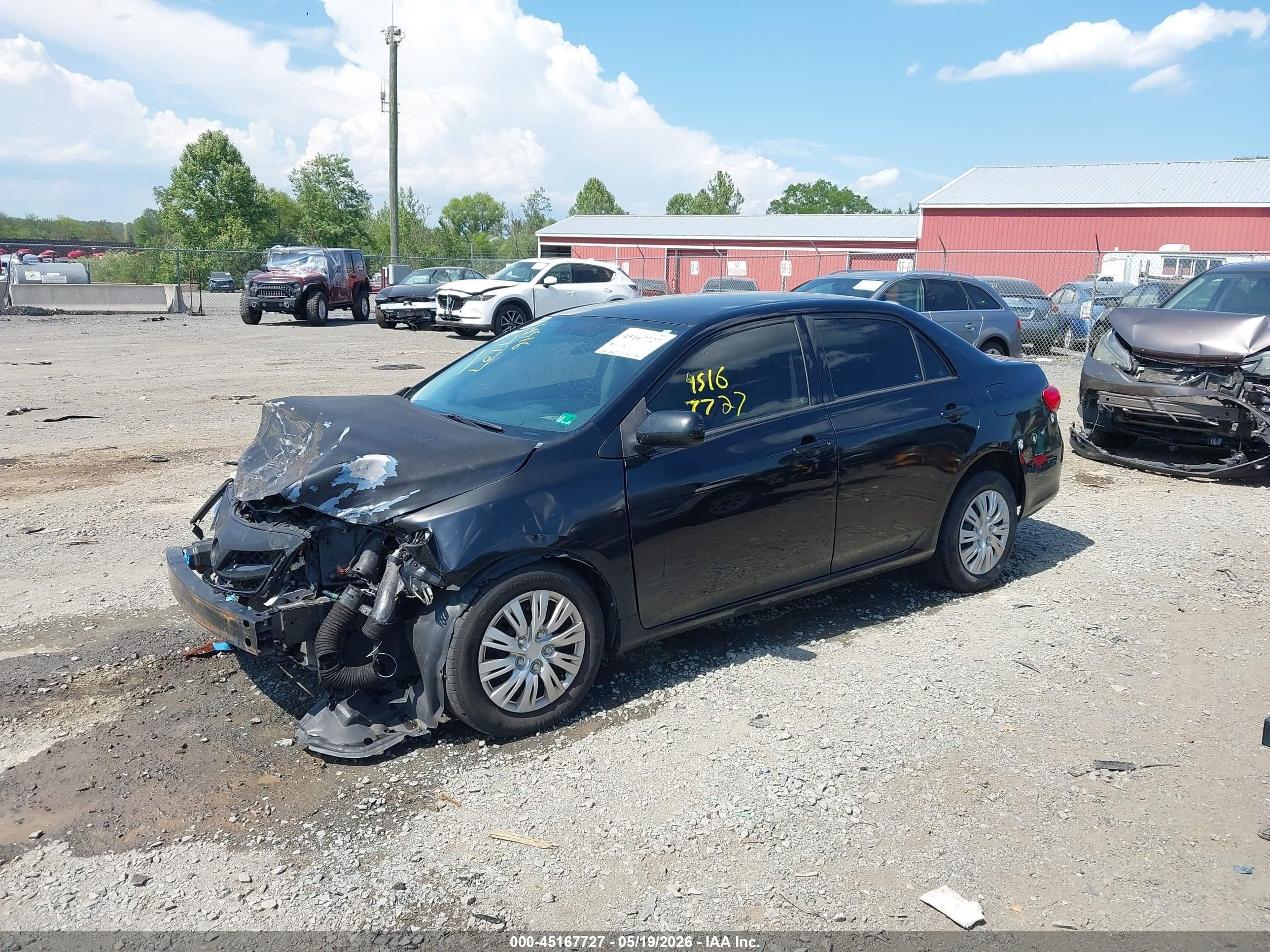 2013 Toyota Corolla L Black vin: 2T1BU4EE5DC097524