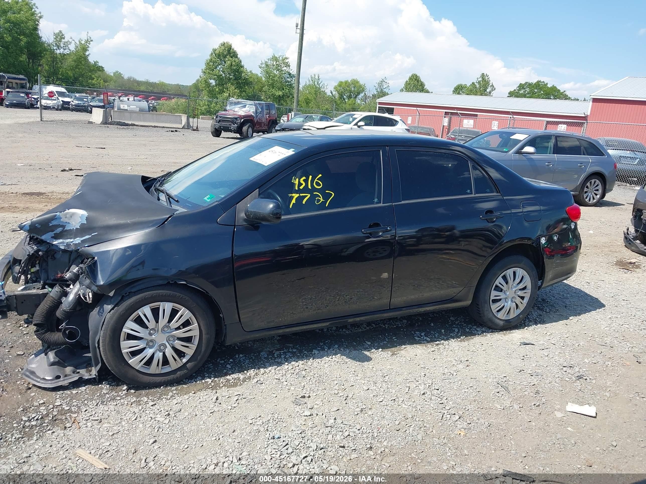 2013 Toyota Corolla L Black vin: 2T1BU4EE5DC097524