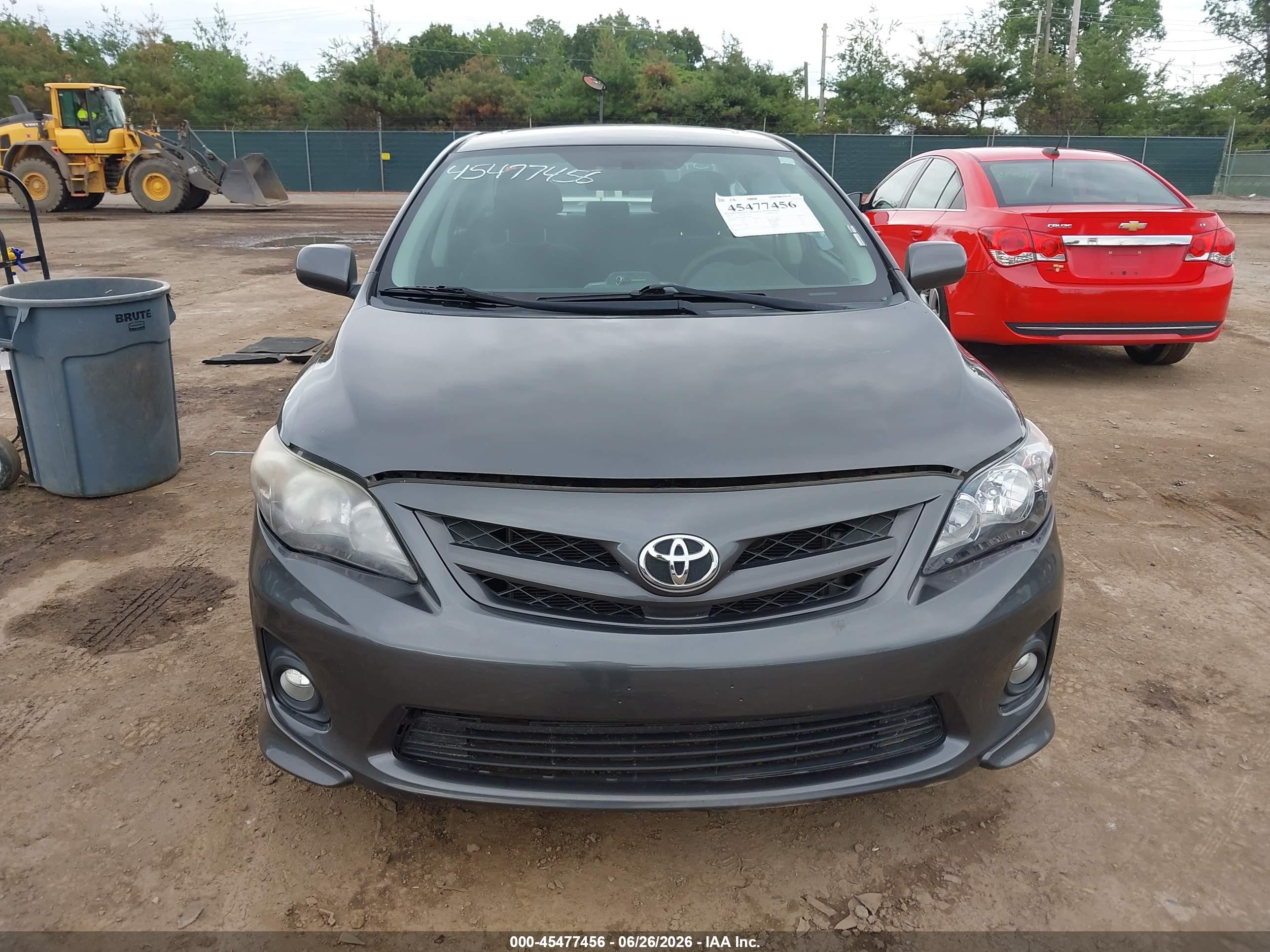 2013 Toyota Corolla S Gray vin: 2T1BU4EE5DC109672