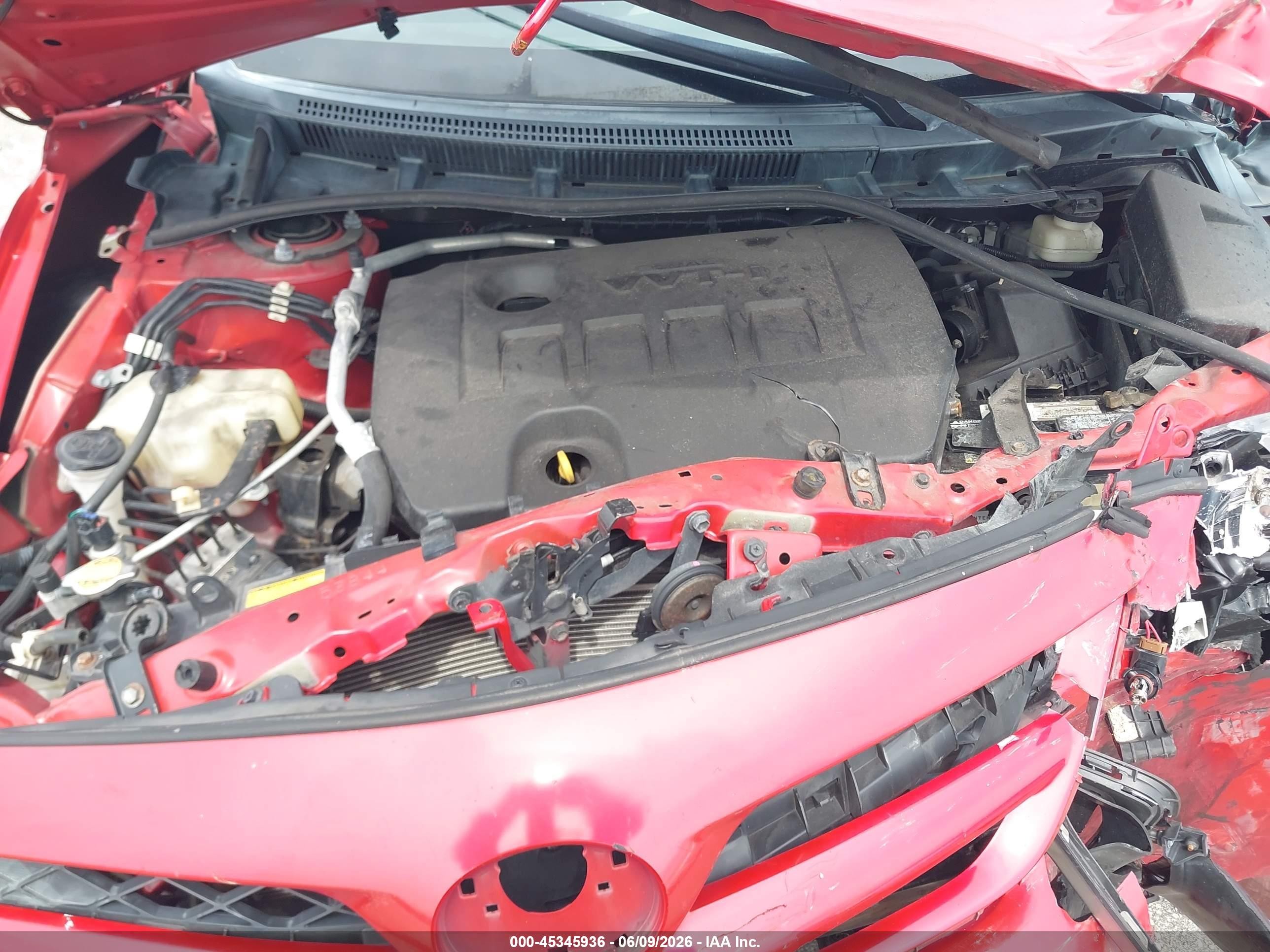 2013 Toyota Corolla S Красный vin: 2T1BU4EE5DC110417