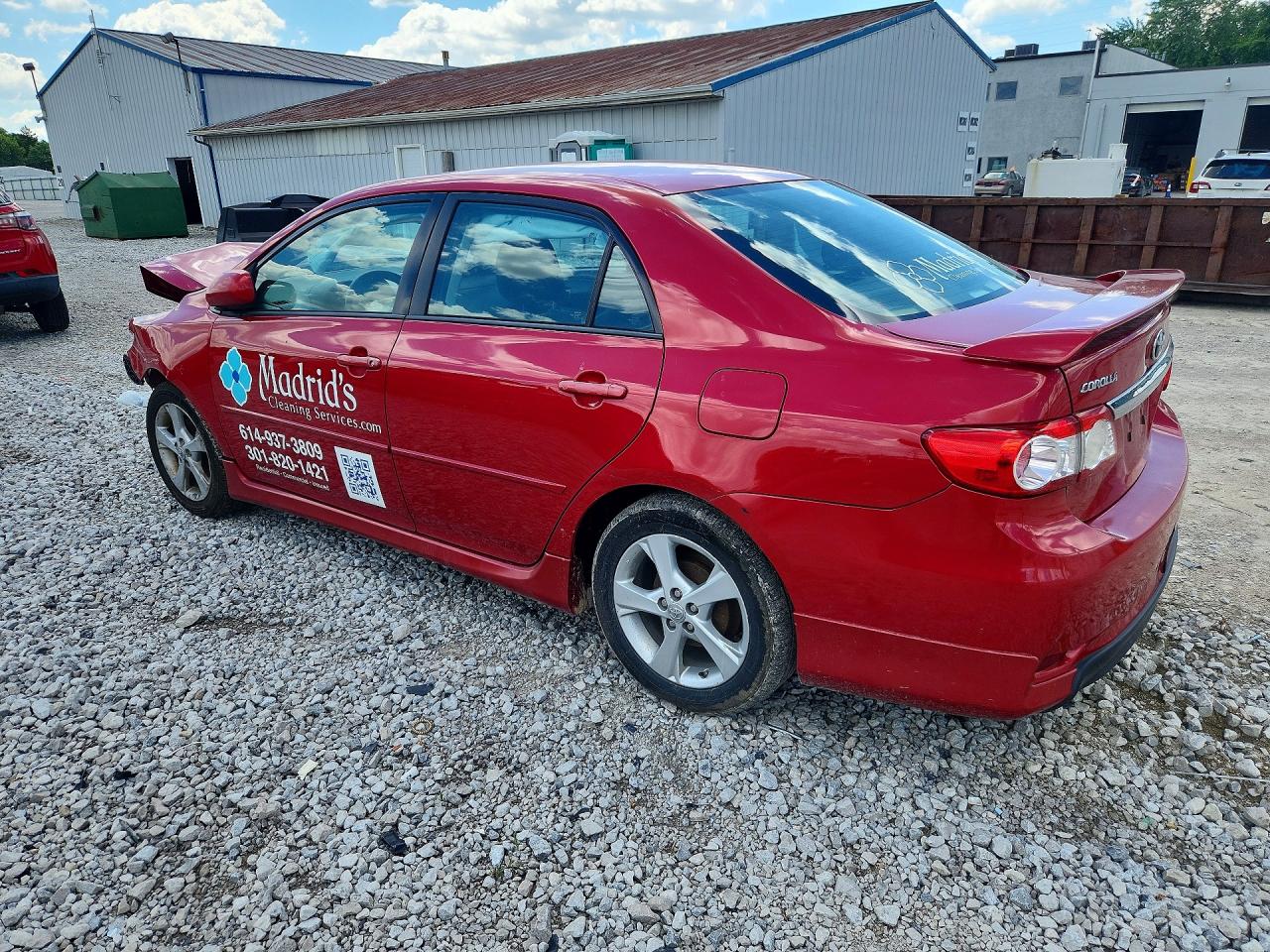 2013 Toyota Corolla S Red vin: 2T1BU4EE5DC113821