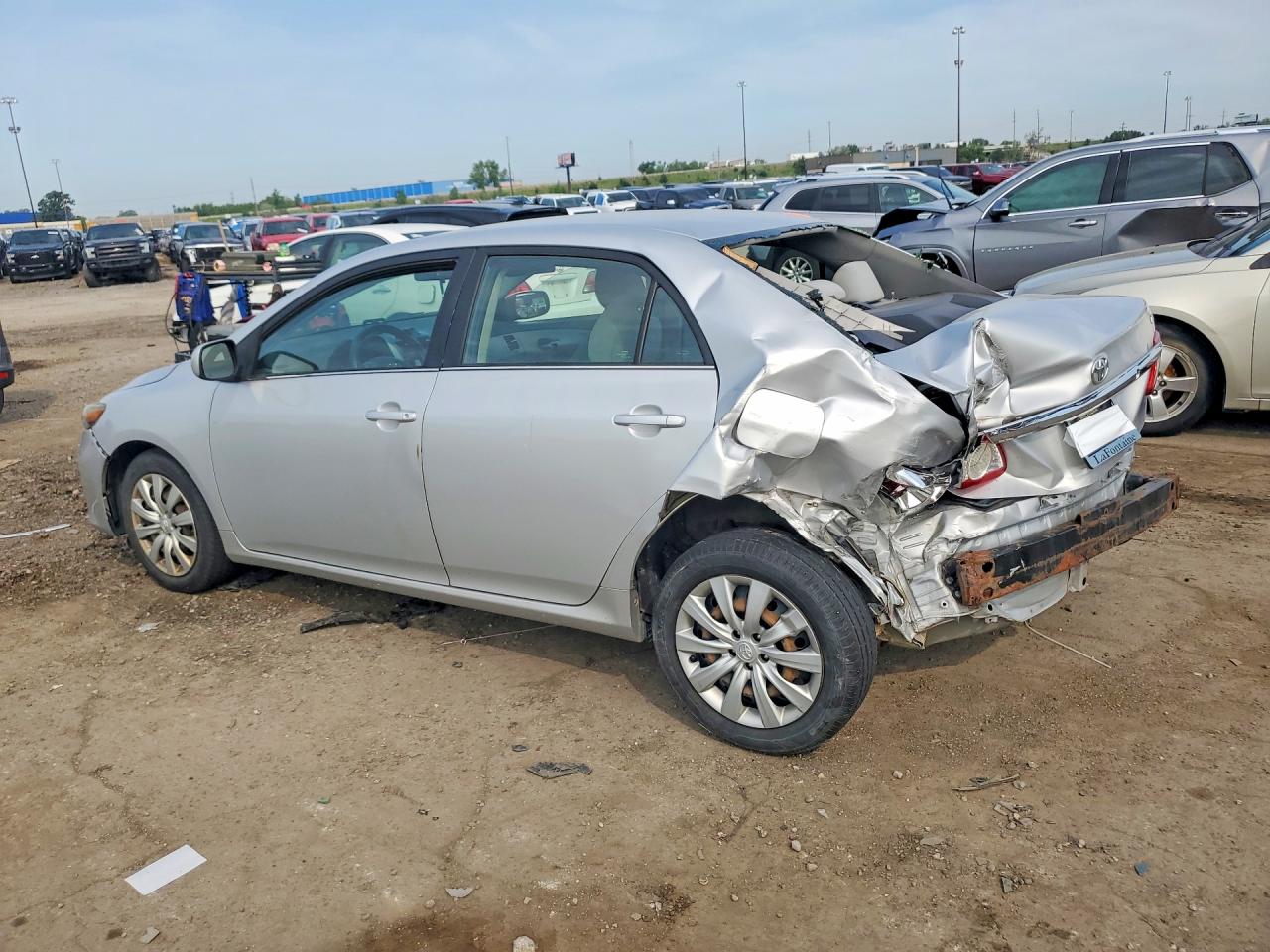 2013 Toyota Corolla Le Серебряный vin: 2T1BU4EE5DC919058