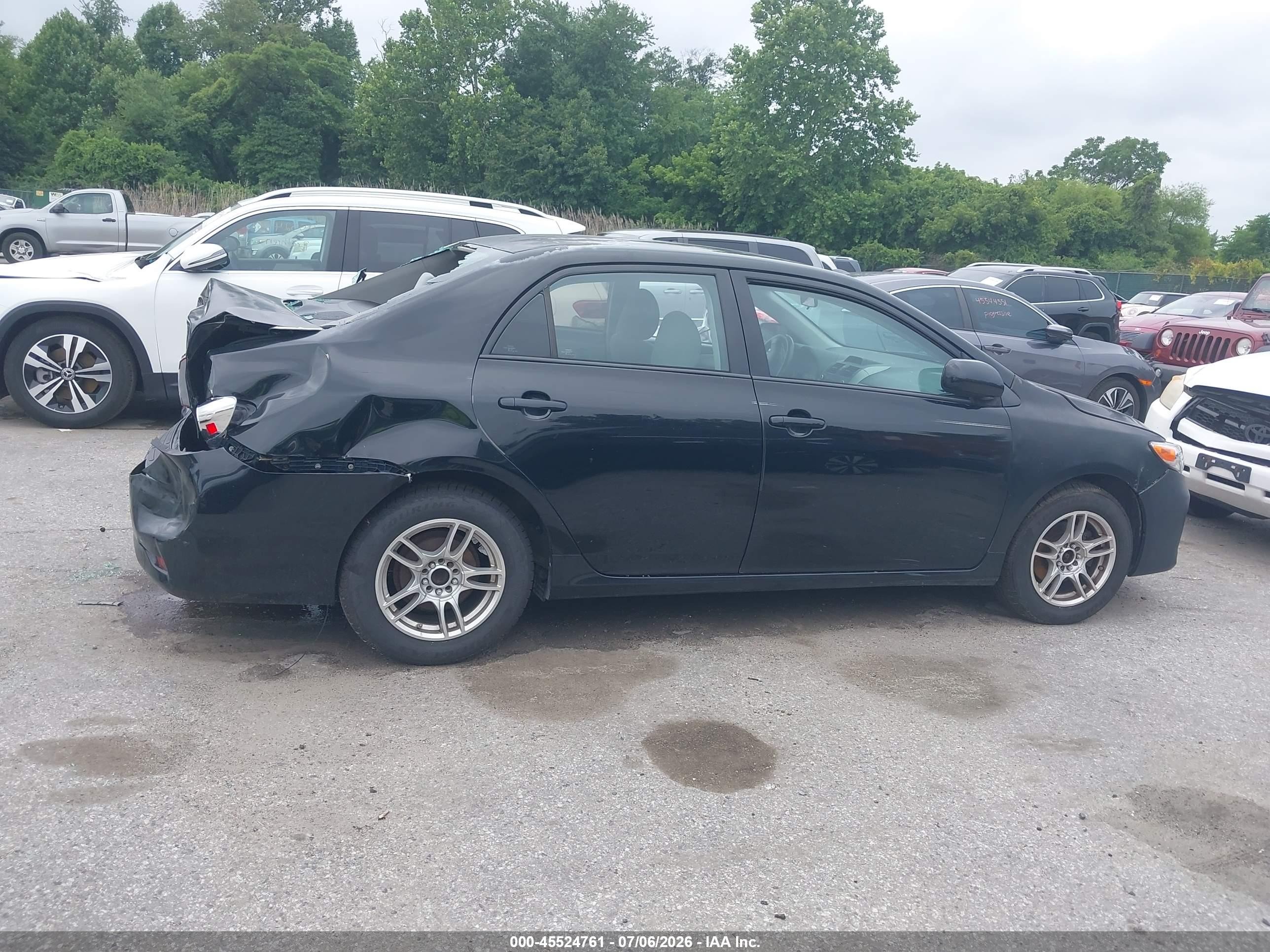 2013 Toyota Corolla L Black vin: 2T1BU4EE5DC940797
