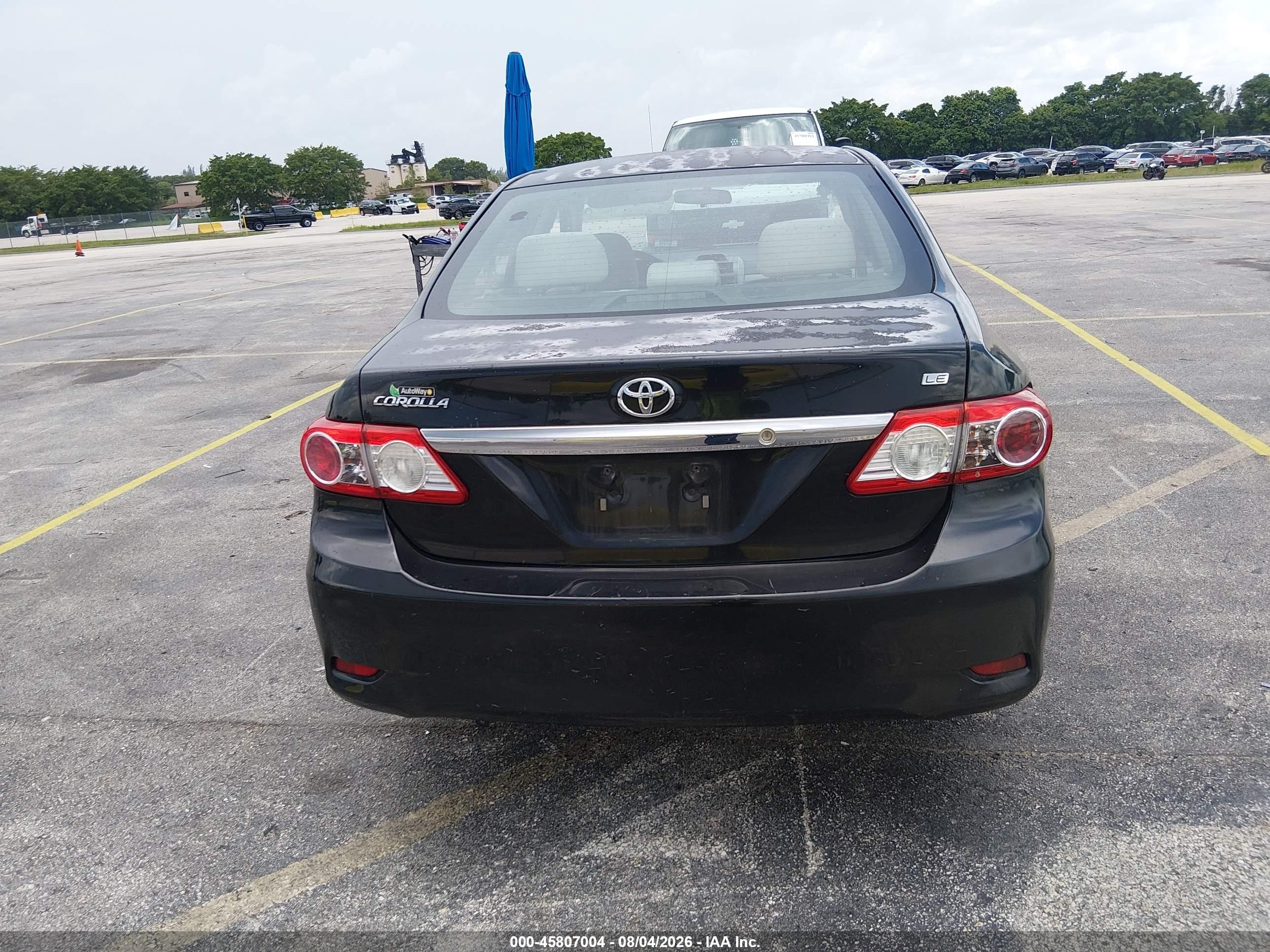 2013 Toyota Corolla Le Black vin: 2T1BU4EE5DC947443