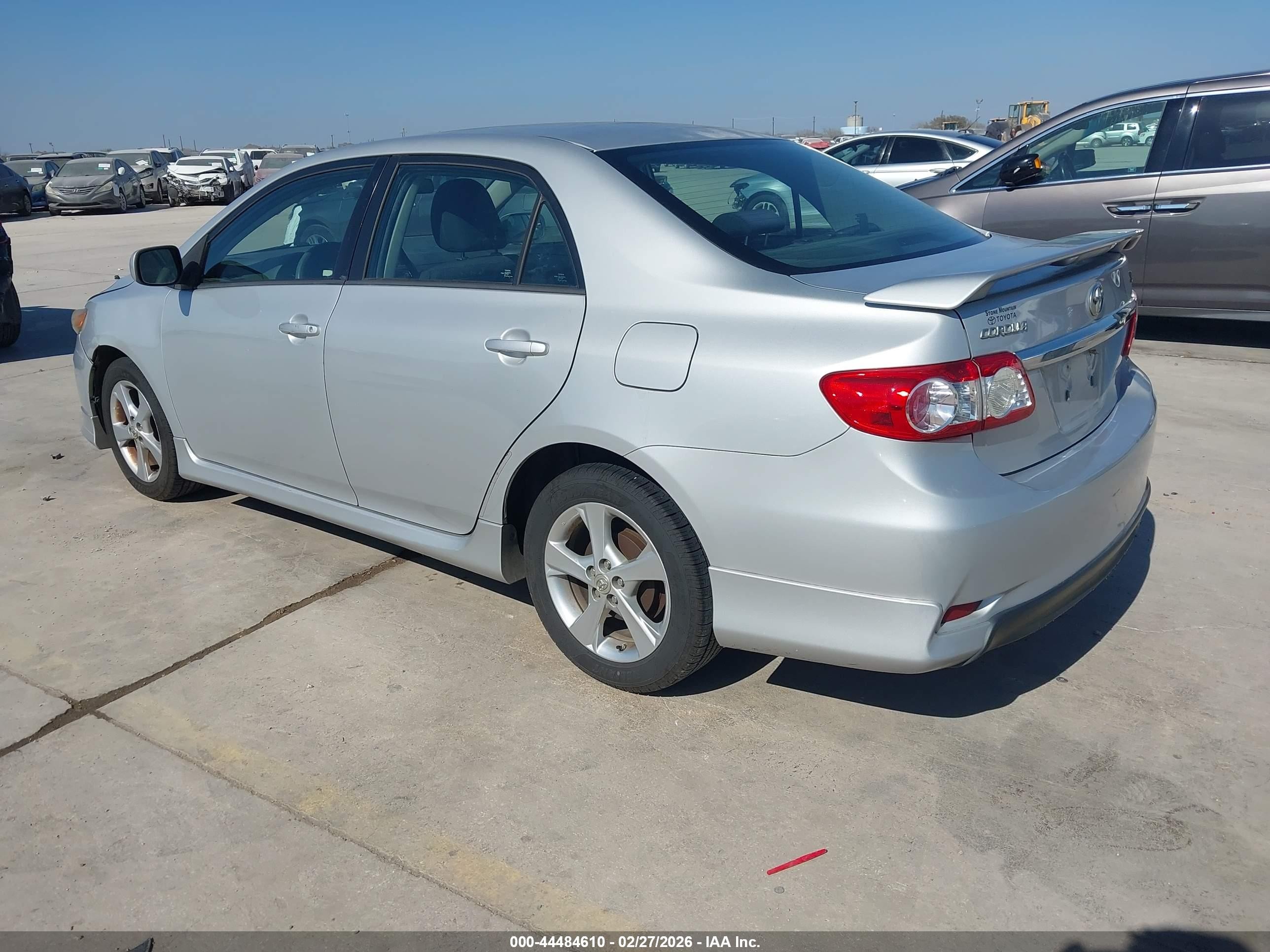 2013 Toyota Corolla S Silver vin: 2T1BU4EE5DC963786