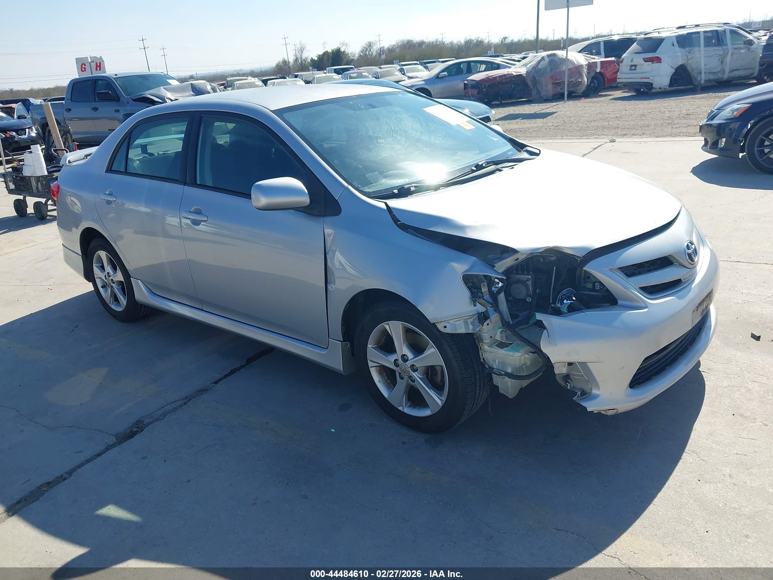 2013 Toyota Corolla S Silver vin: 2T1BU4EE5DC963786